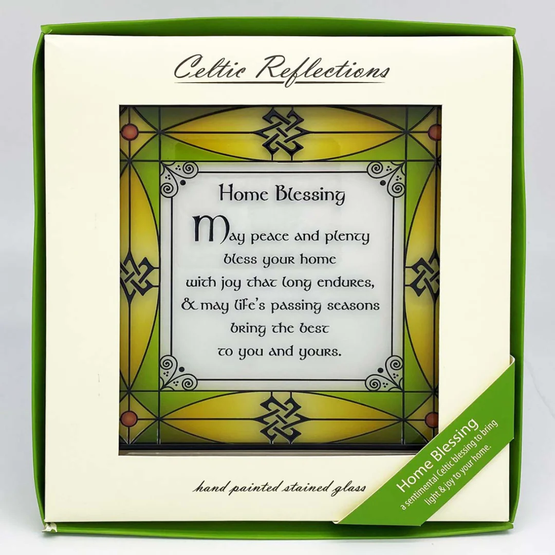 Irish Blessing Stained Glass Window Plaque - Image 2