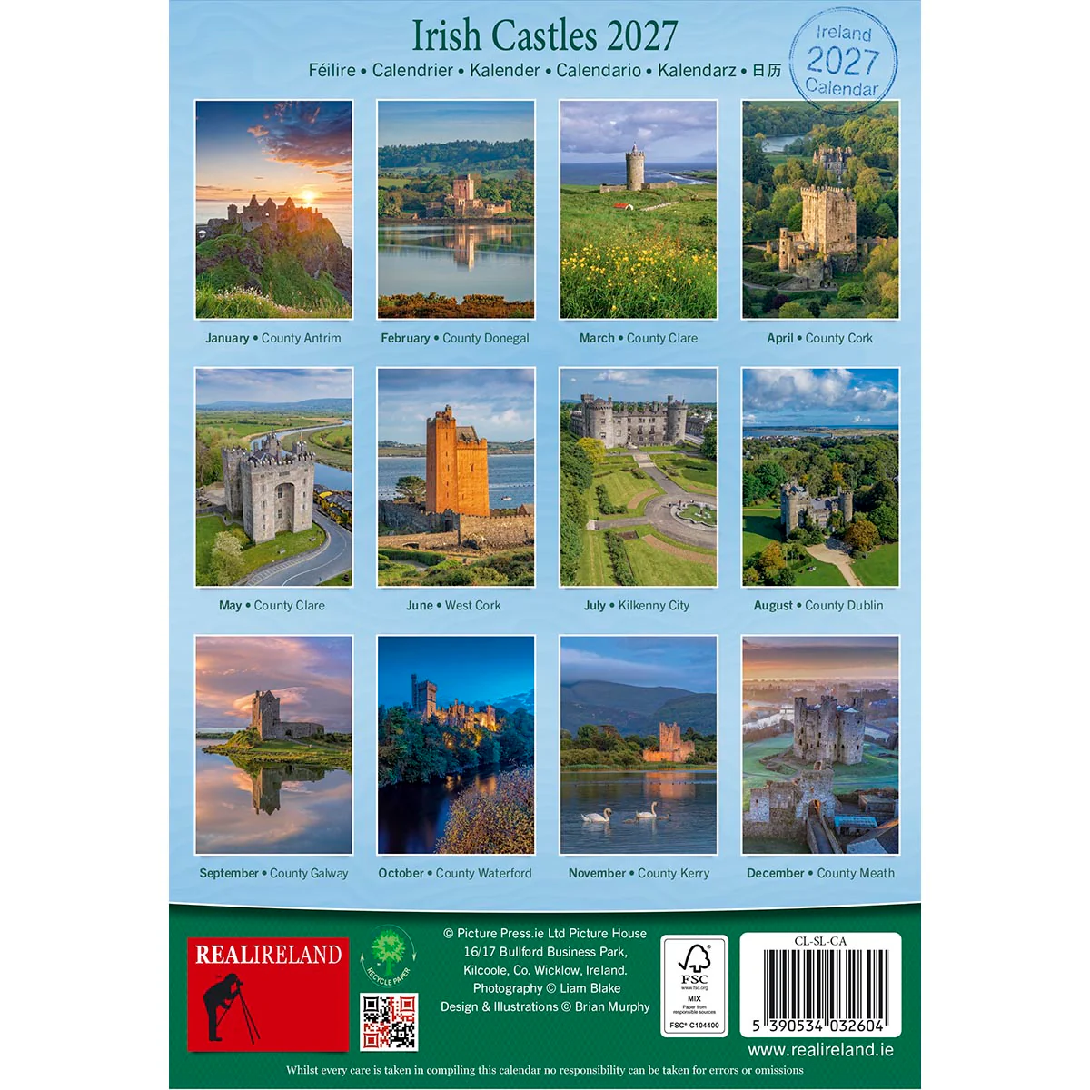 Irish Castles Slim Calendar 2027 - Image 3