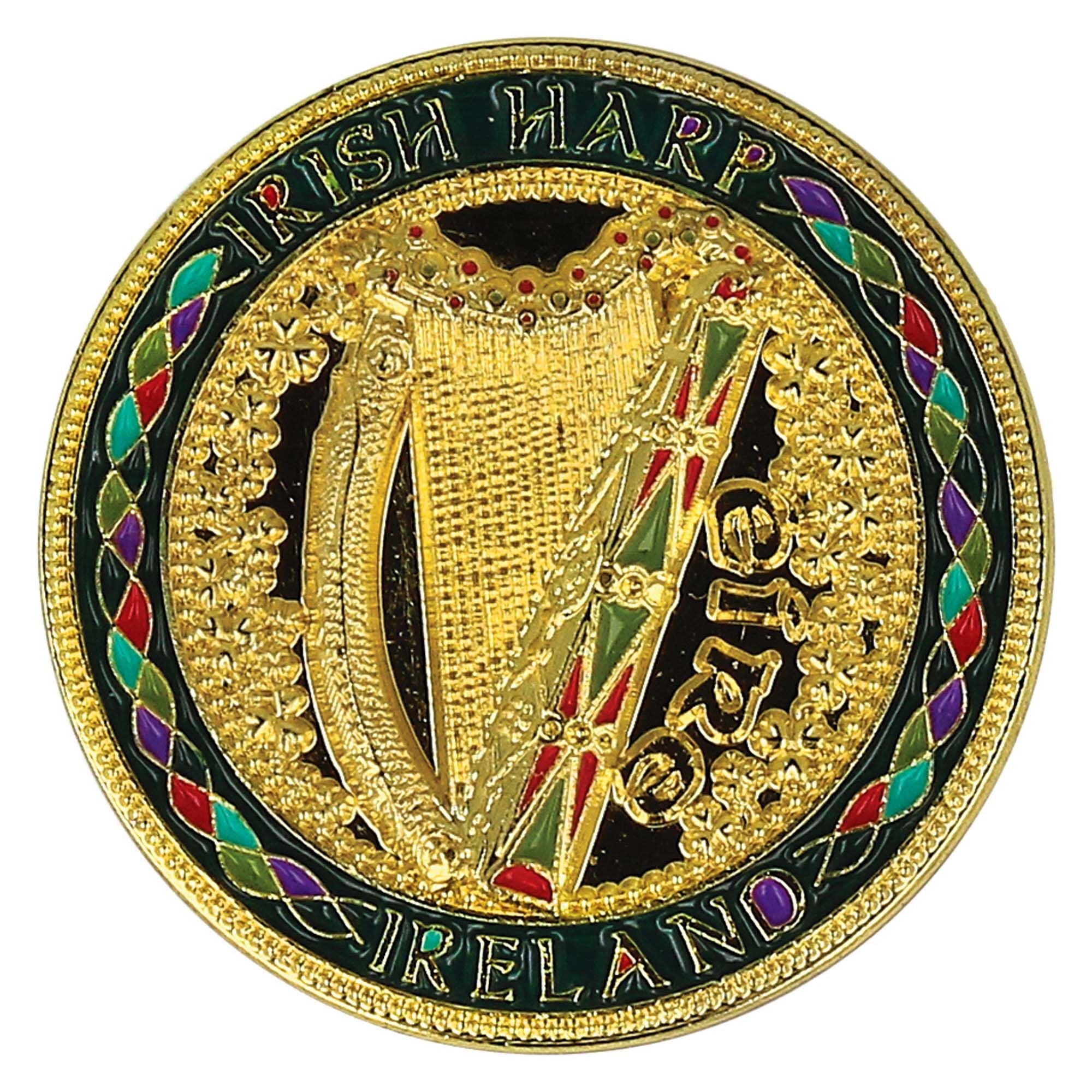 Irish Coin Harp & Map