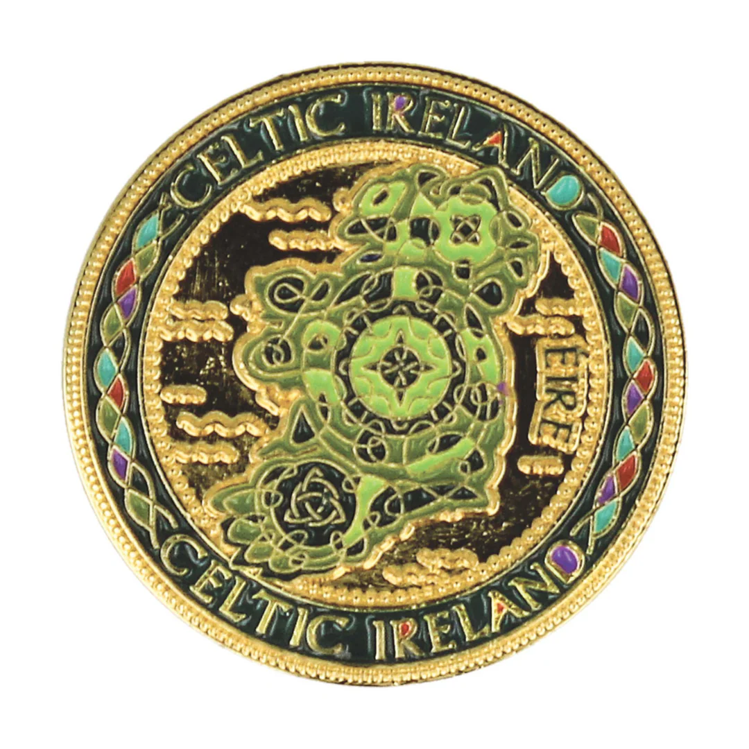 Irish Coin Map & Cross