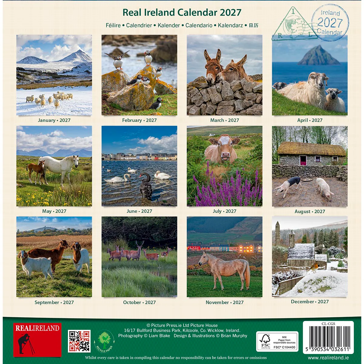 Irish Creatures Great & Small Calendar 2027 - Image 3