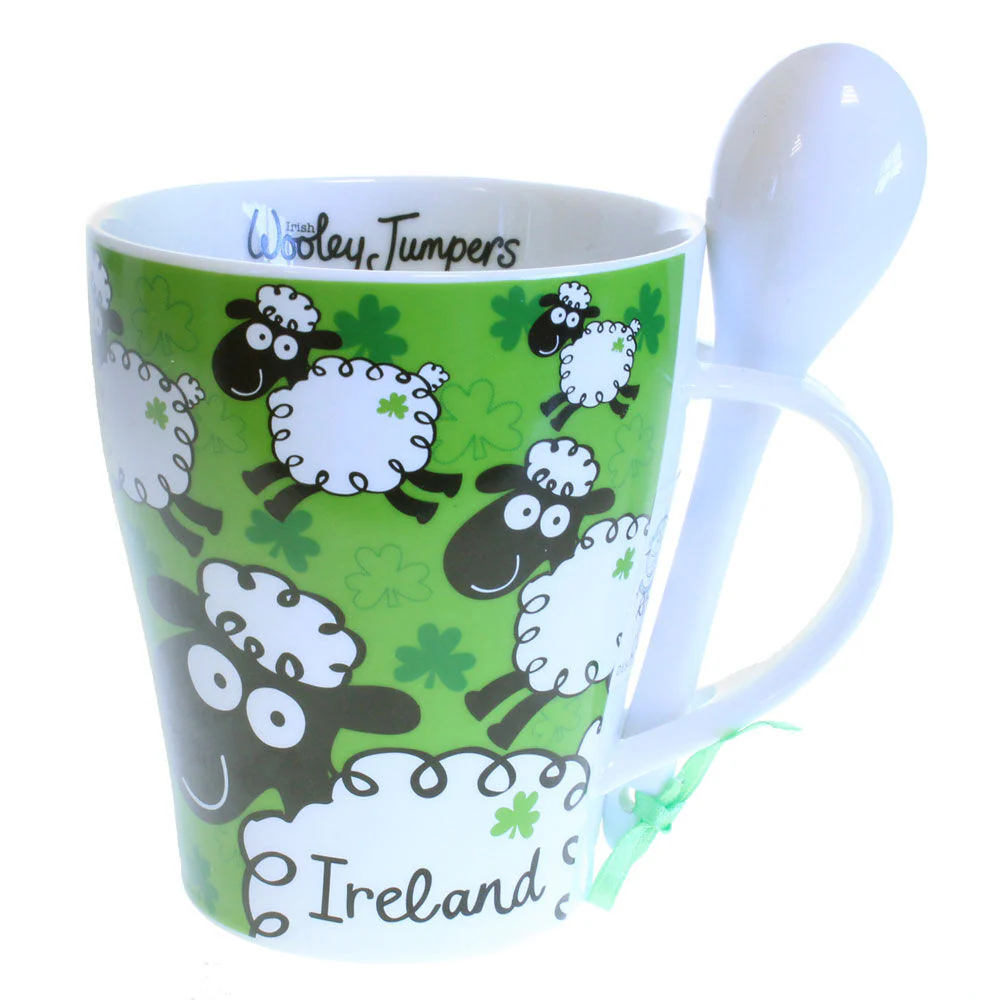 Irish Mug And Spoon Set Woolley Jumpers