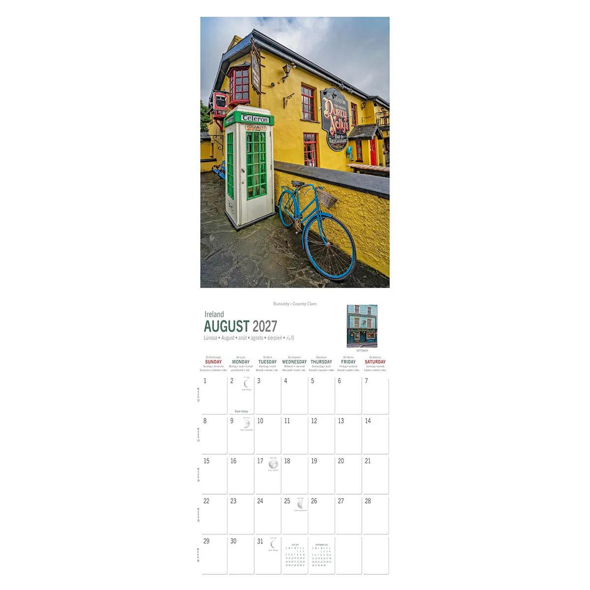 Irish Pubs & Signs Slim Calendar 2027 - Image 2