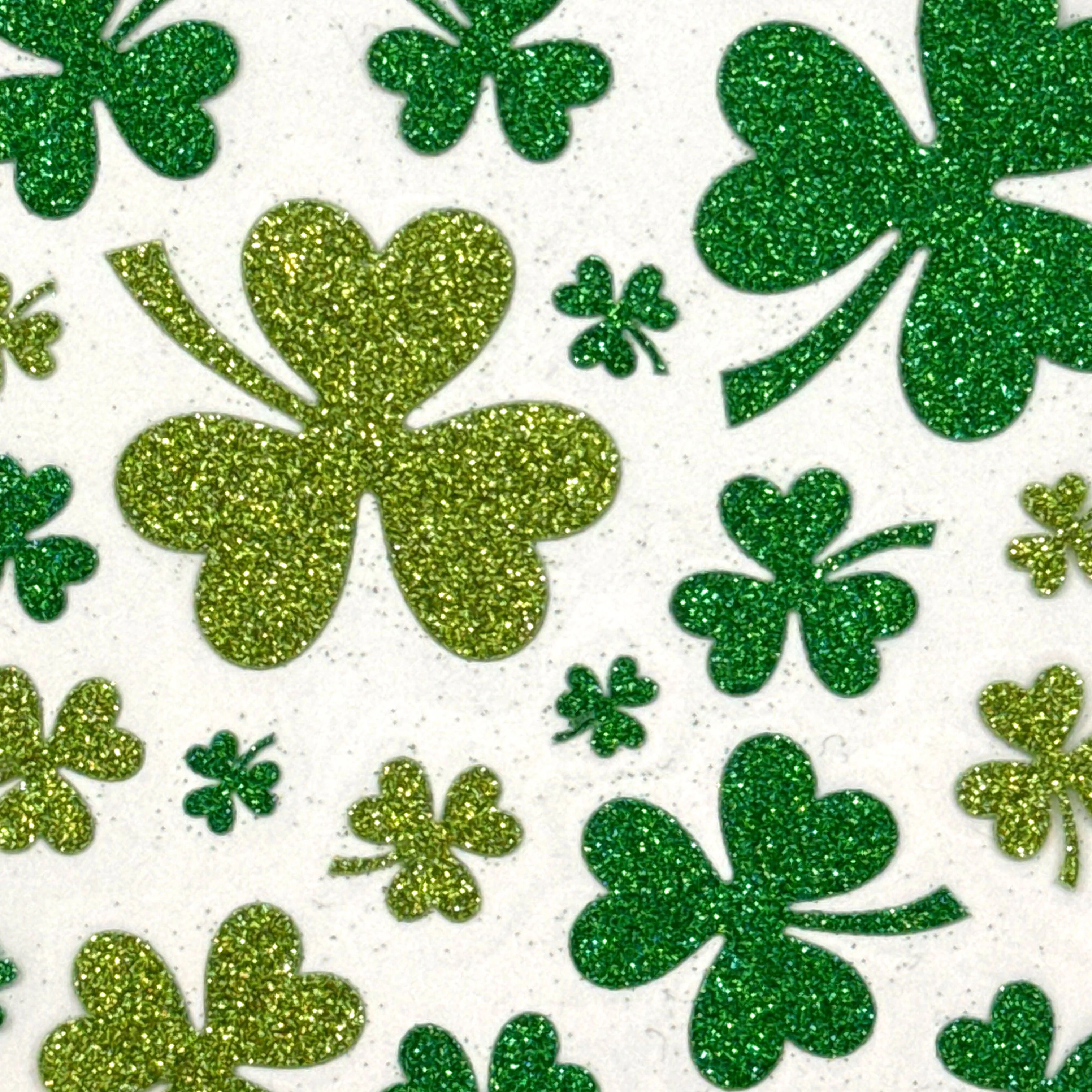 Irish Shamrock Glitter Sticker - Image 2