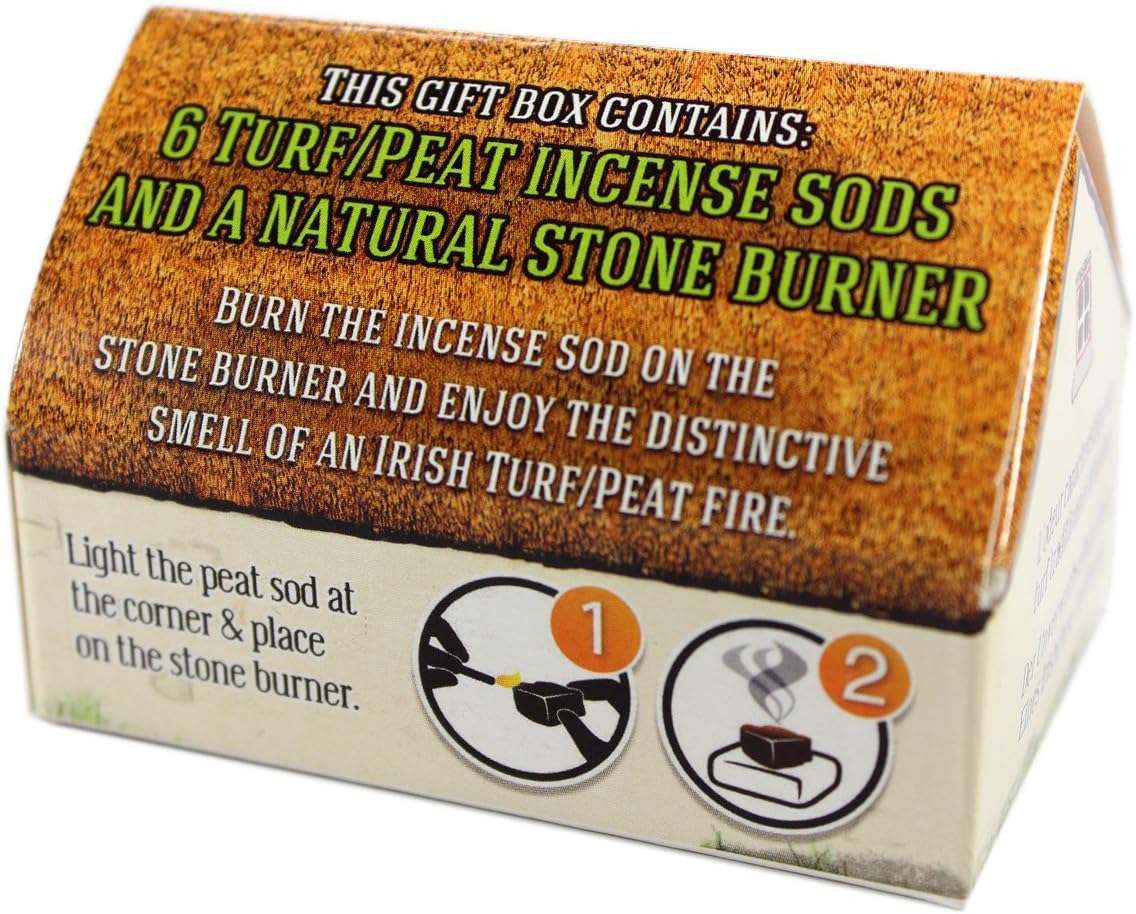 Irish Turf Peat Incense and Burner Set - Image 4