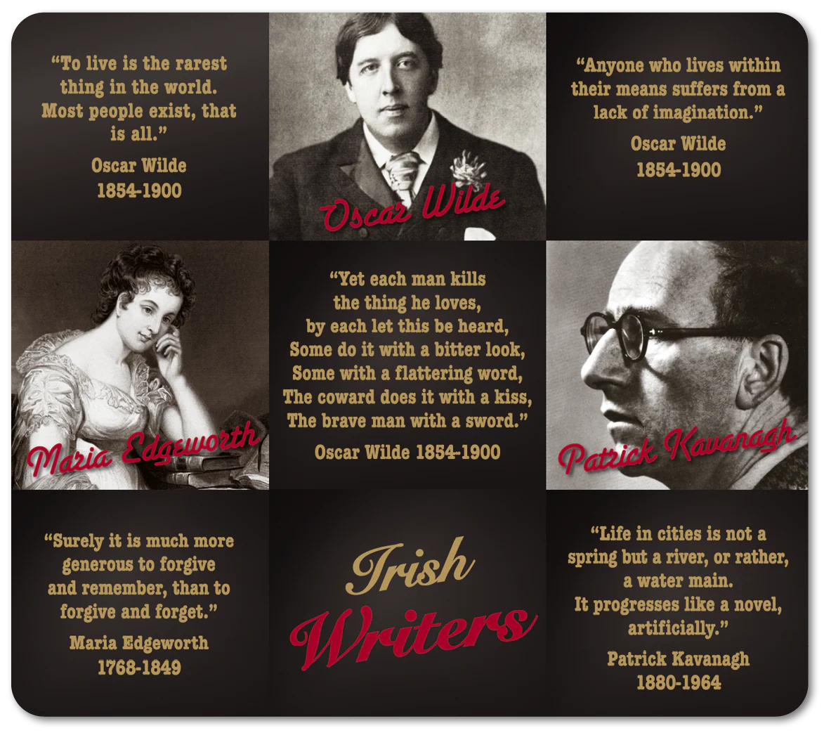 Irish Writers Image Table Coasters - Image 5