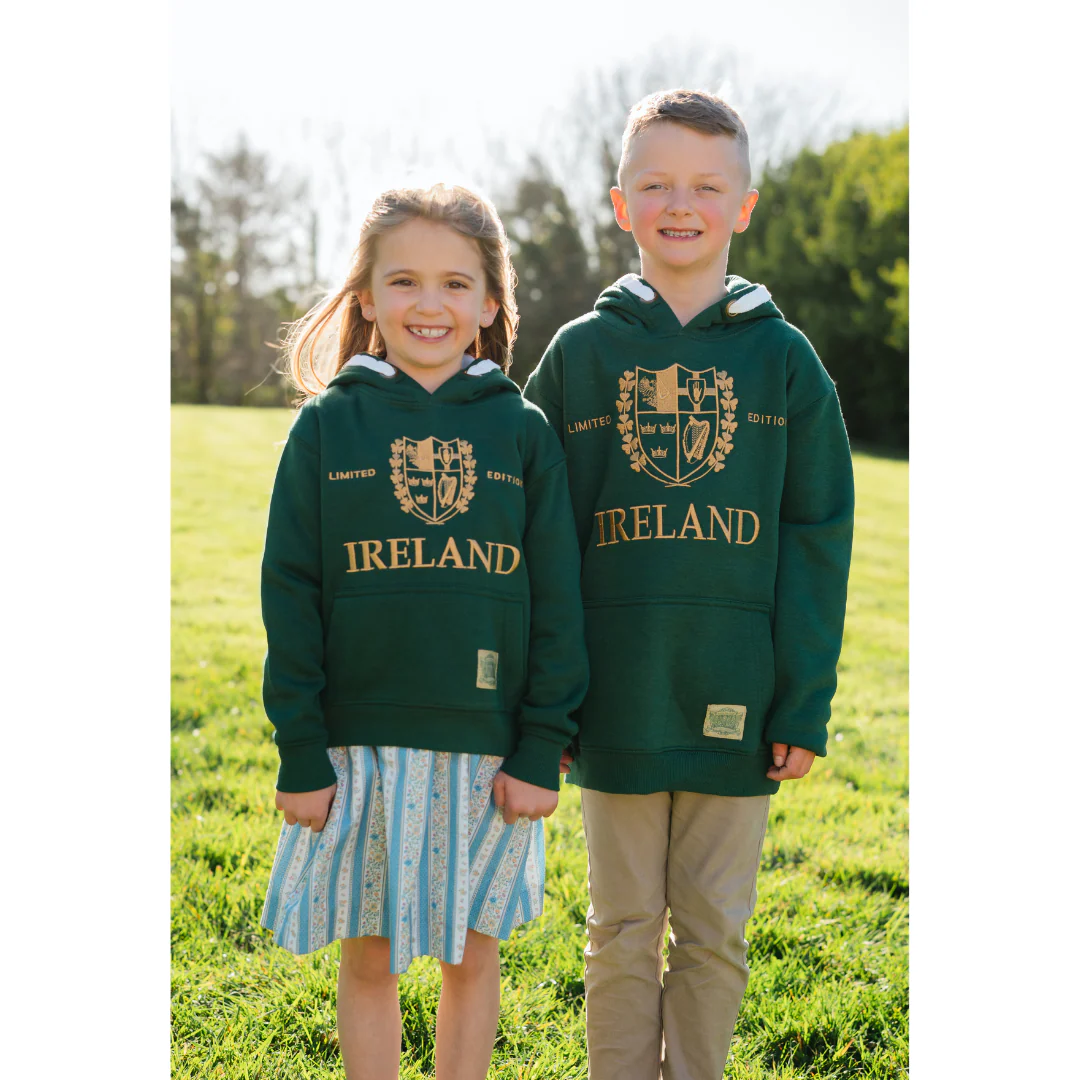 Kids 4 Provinces Ireland Green Hoodie