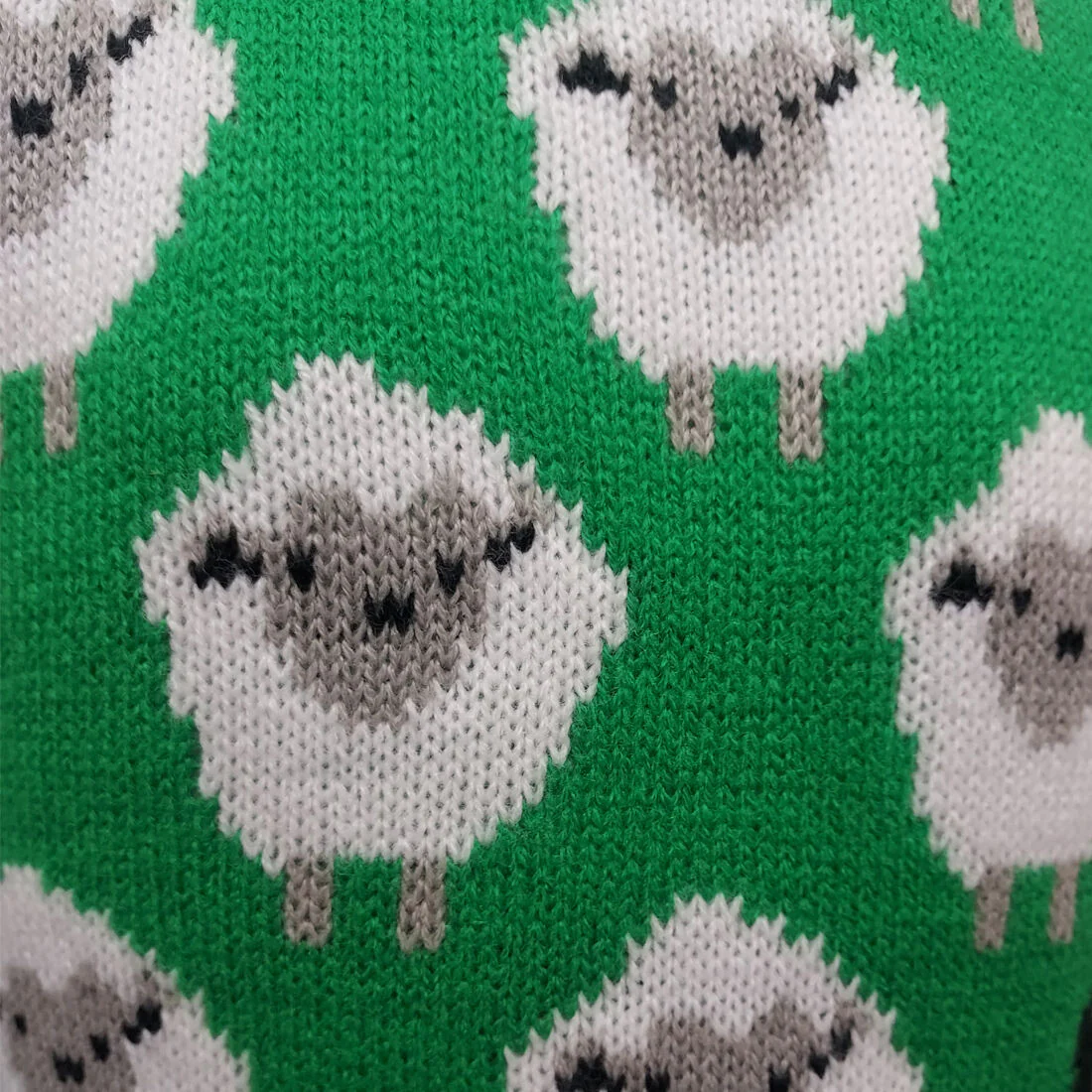 Kids All Over Sheep Pattern Jumper Green - Image 4