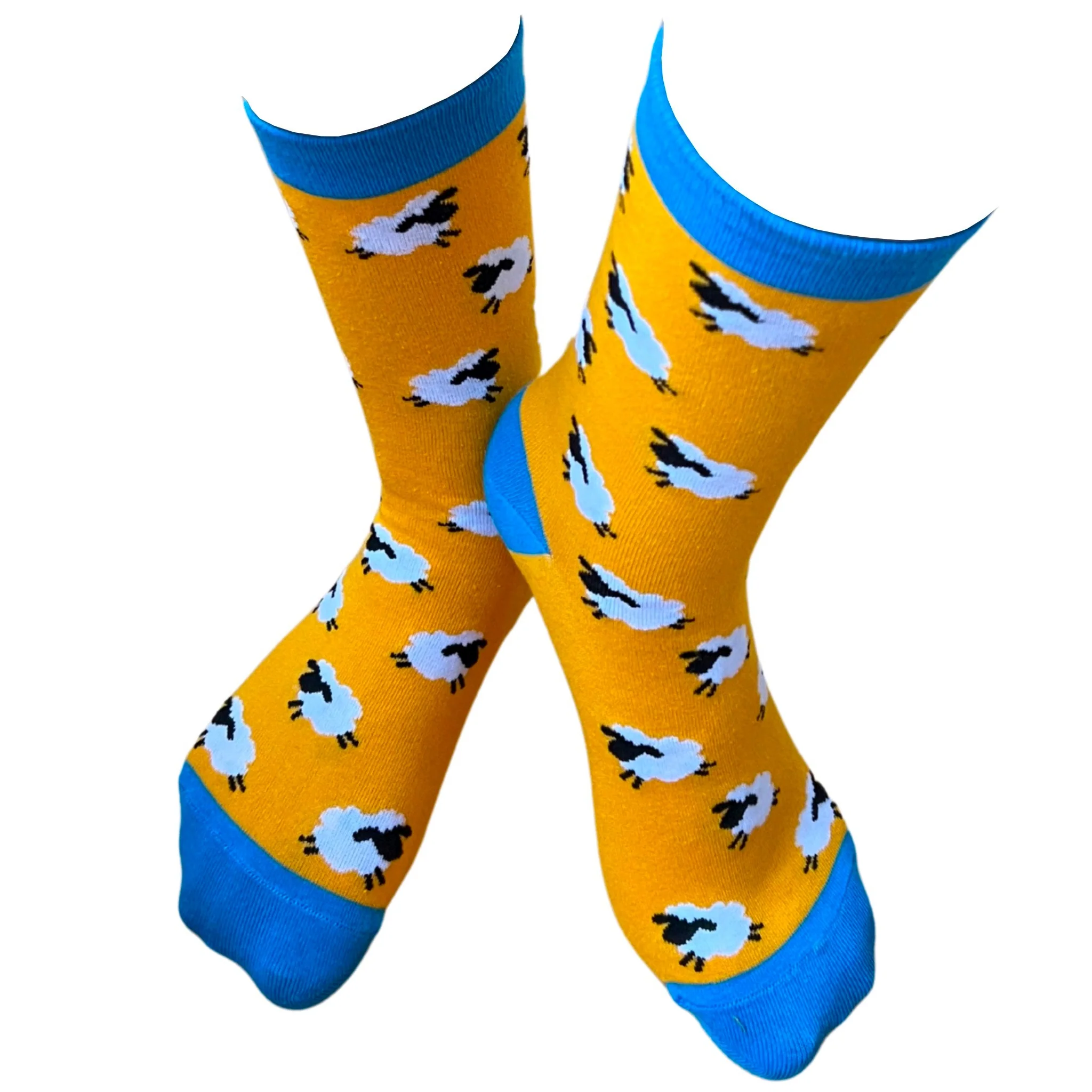 Kids Multi Coloured Set Of 3 Sheep Socks - Image 3