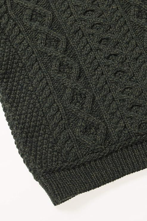 Kids Quarter Zip Merino Wool Green Jumper - Image 4
