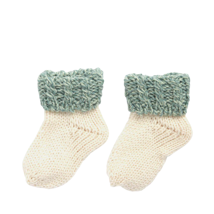 Kids Super Soft Two Tone Merino Wool Socks