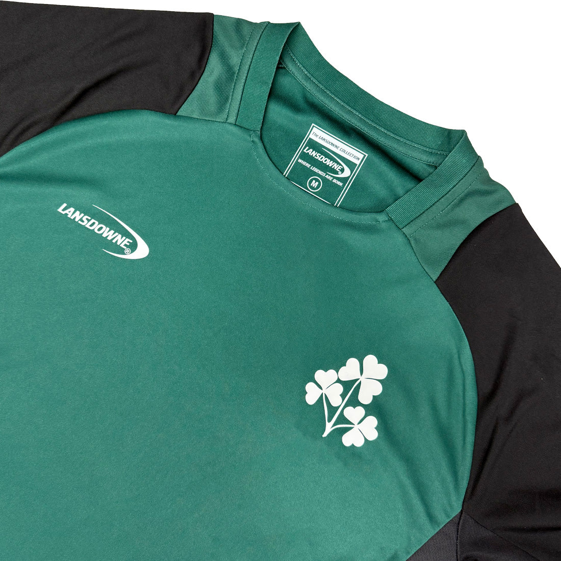 Lansdowne Ireland Green and Black Shamrock Performance Top - Image 4