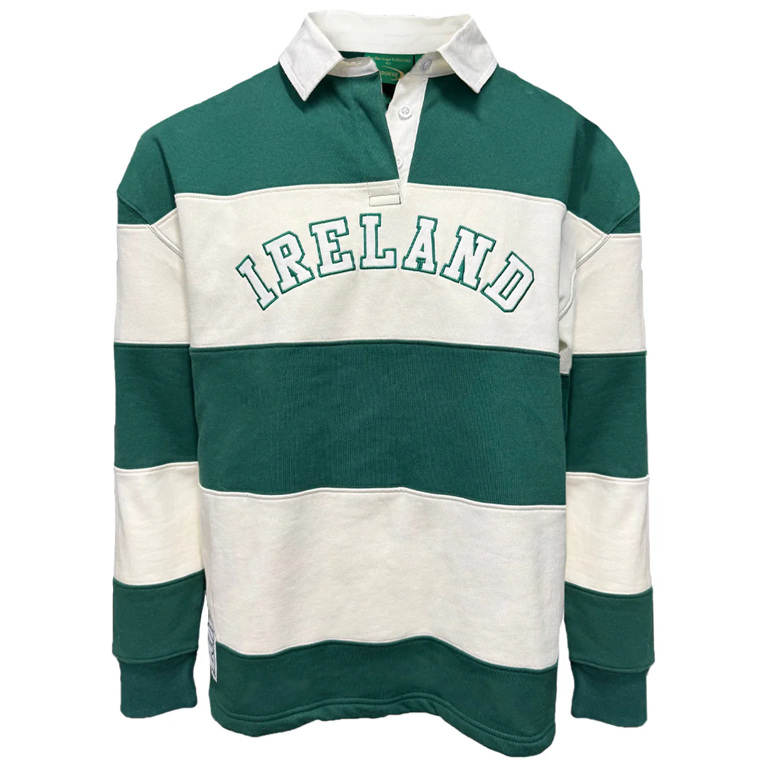 Lansdowne Ireland Striped Long Sleeve Polo Rugby Shirt