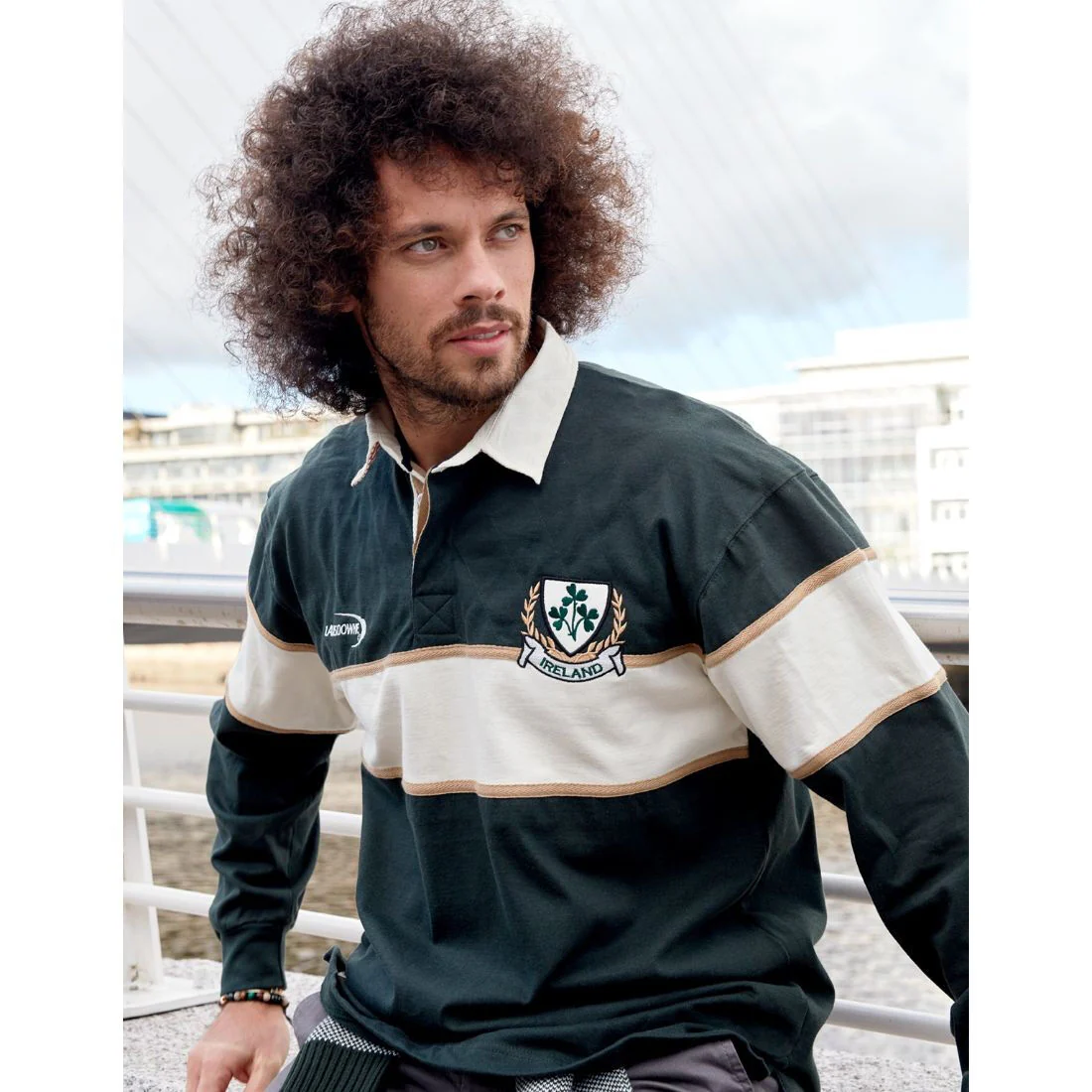 Lansdowne Ireland Striped Long Sleeve Rugby Shirt - Image 3