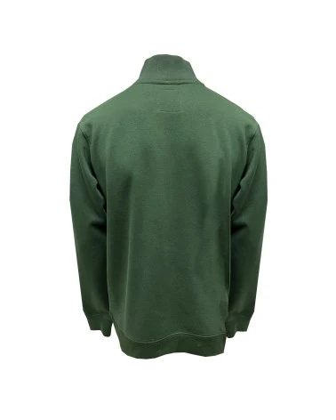Lansdowne Men's Ireland 1/4 Zip Fleece Bottle Green and Gold - Image 4