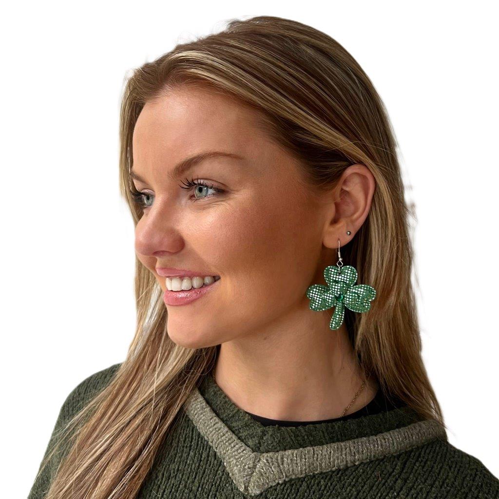 Large Shamrock Earrings - Image 2