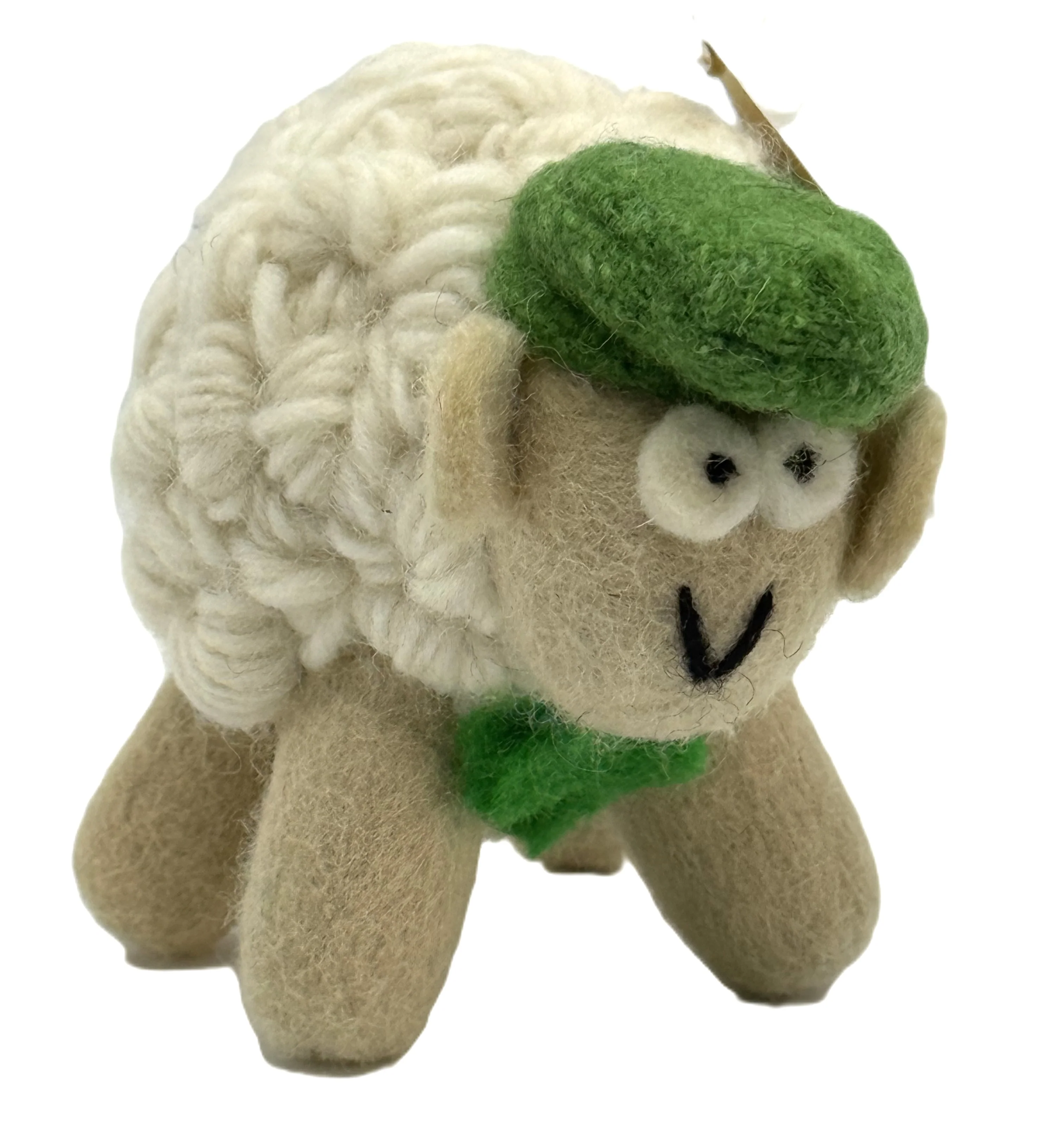 Large Sheep with Green Tweed Cap - Image 2