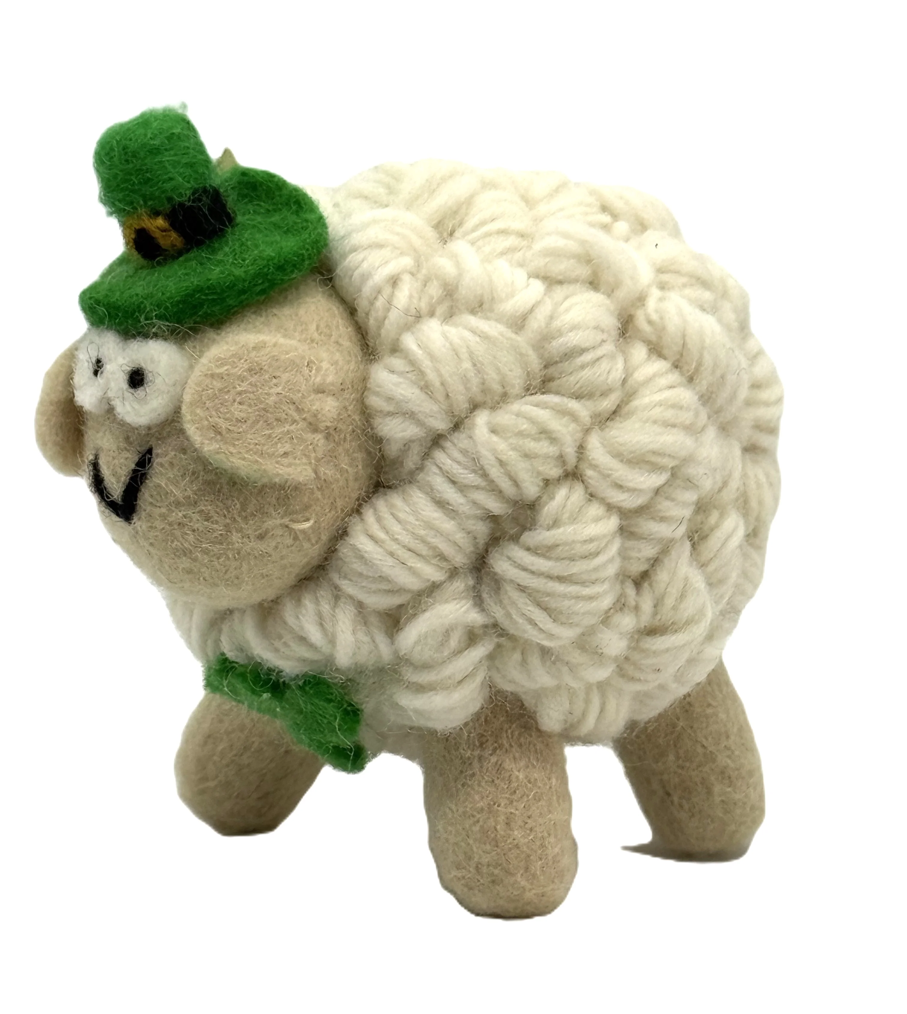 Large White Sheep with Green Hat - Image 2