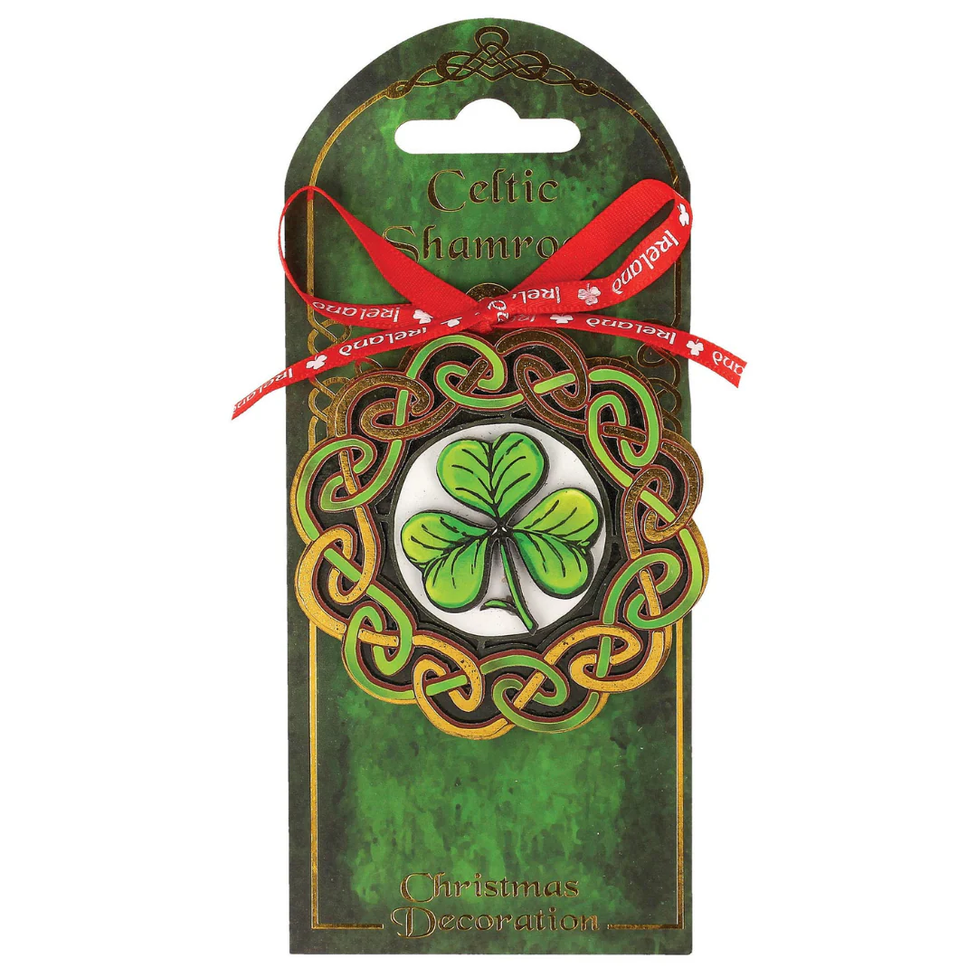 Layered Wooden Shamrock Christmas Decoration