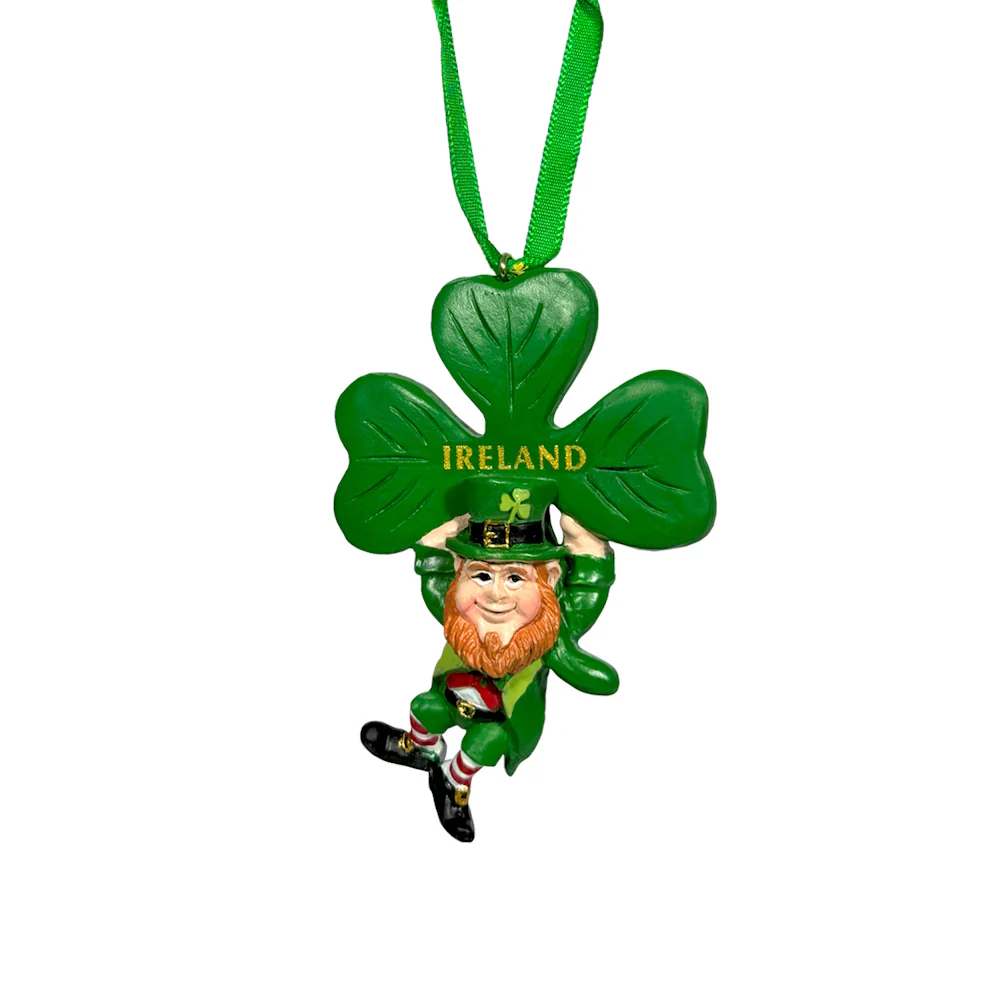 Leprechaun Hanging On Shamrock Decoration - Image 2