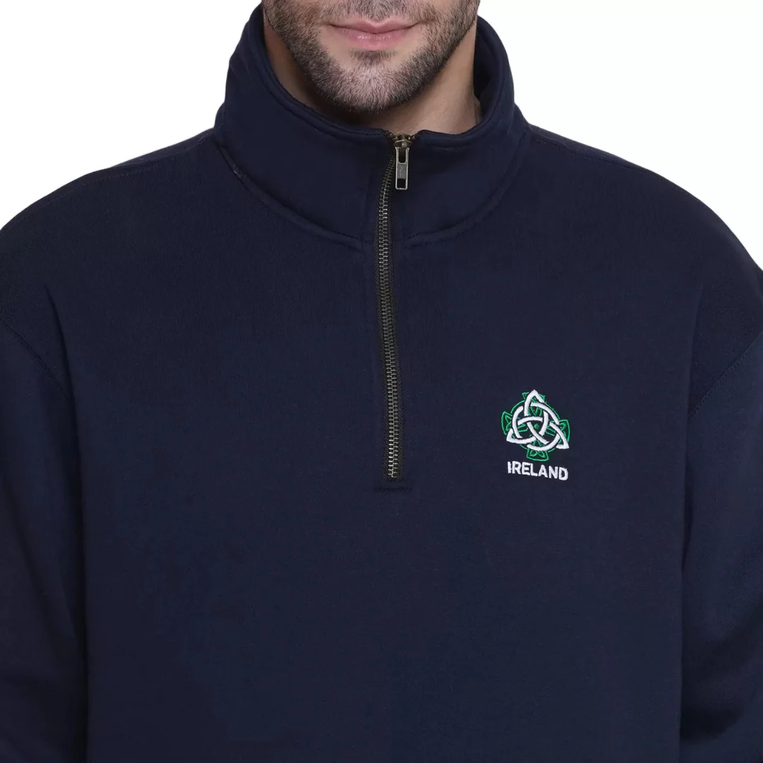Men's Celtic Quarter-zip Sweatshirt Navy - Image 2