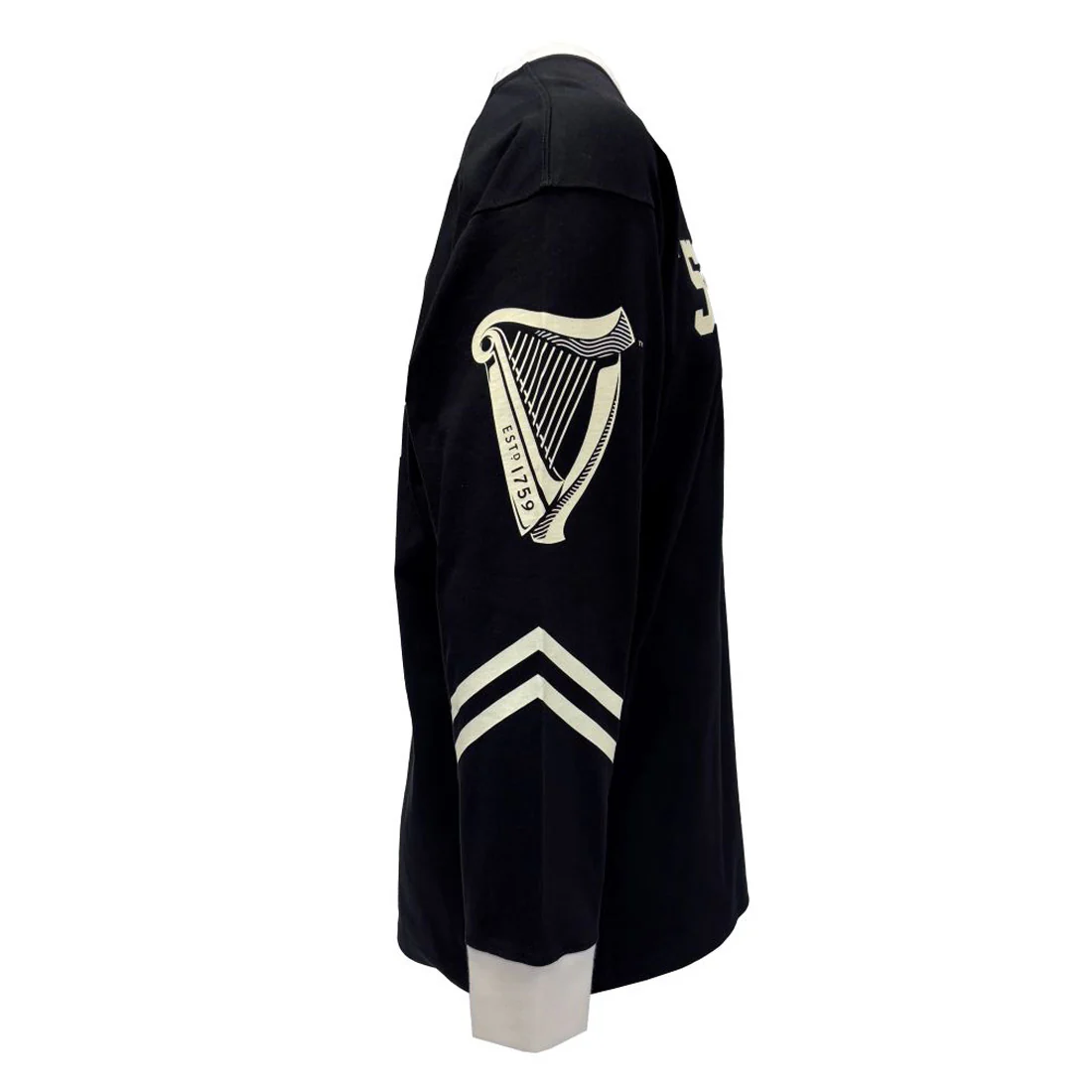 Men's Guinness Toucan Black And Cream American Football Top - Image 6
