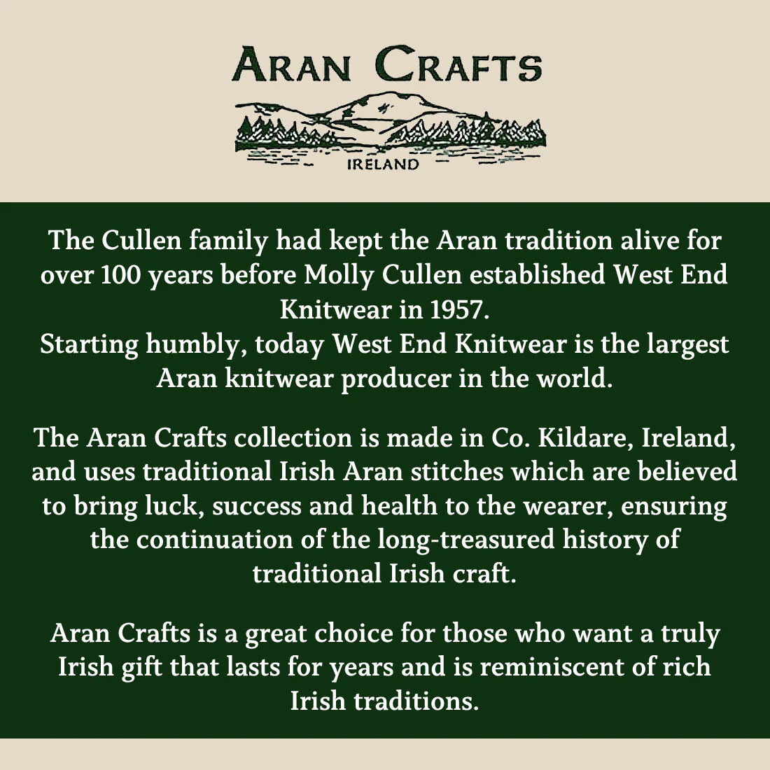Men's Half Zip Celtic Jacquard Oatmeal Aran Jumper - Image 6