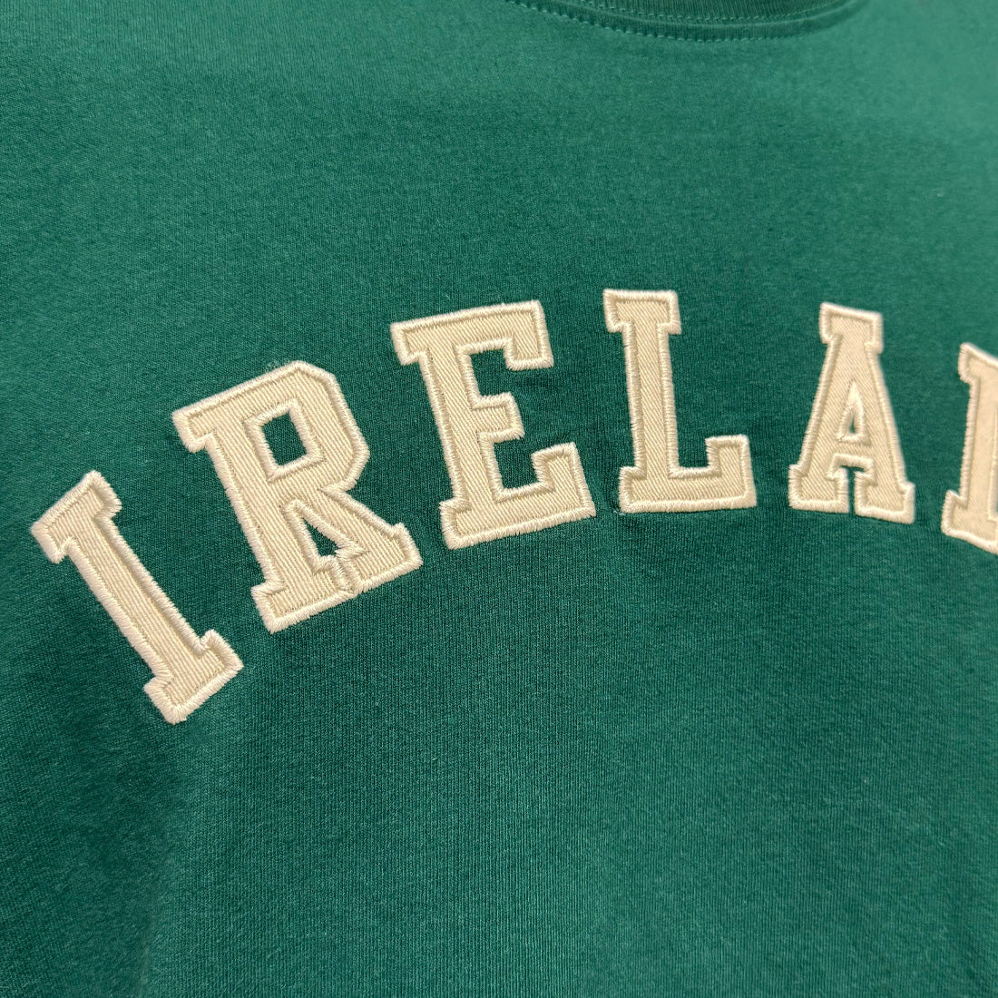 Men's Ireland Evergreen and Cream Appliqué T-shirt - Image 3