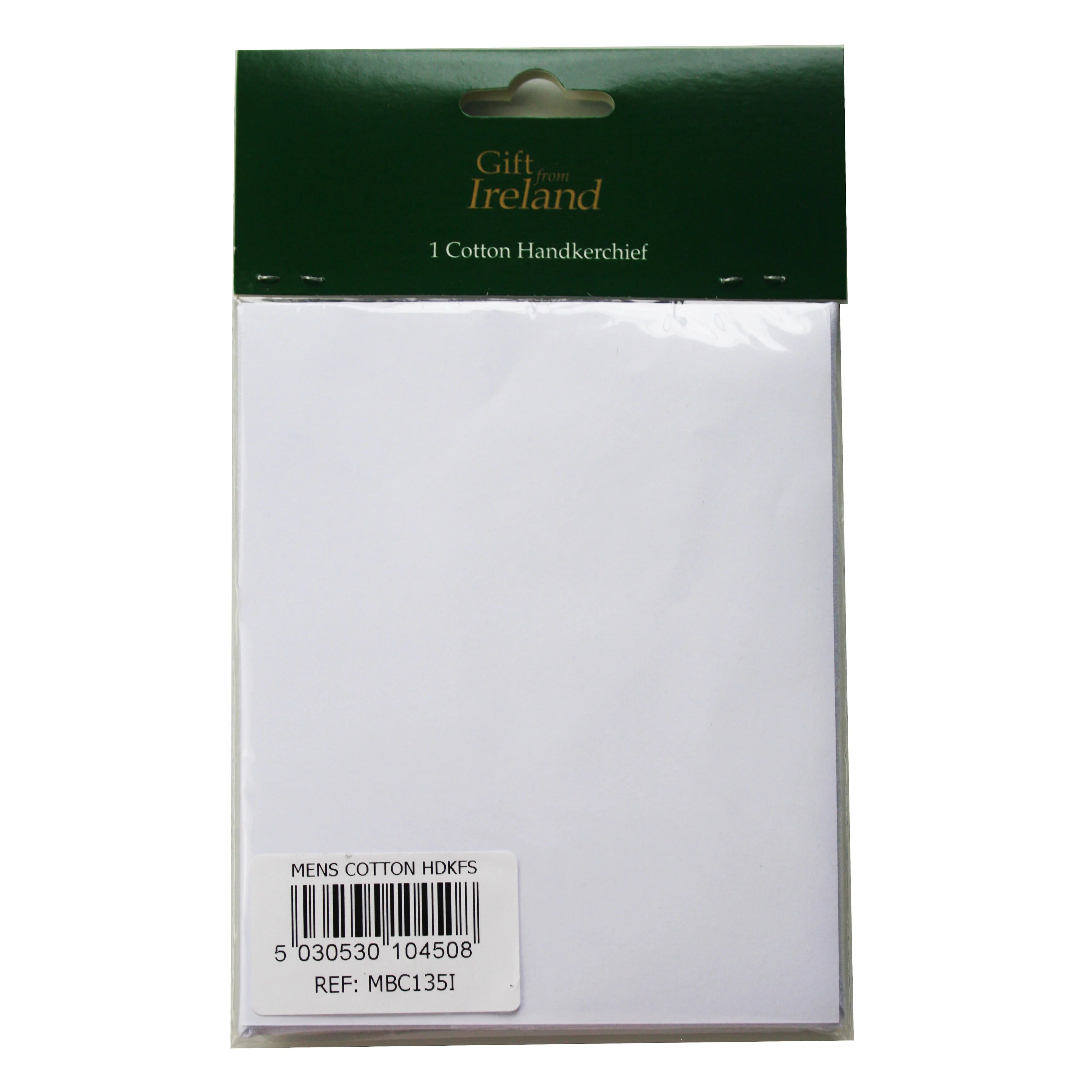 Mens Pure Cotton Handkerchief With Green Ireland & Shamrock Print - Image 4
