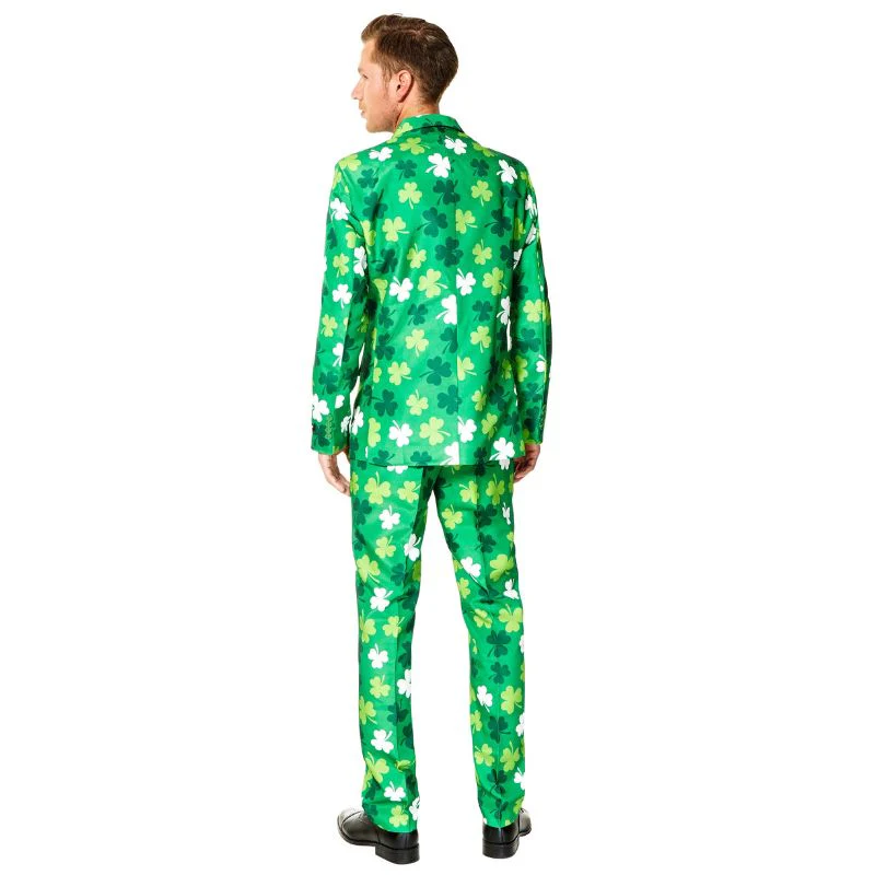 Men's St. Patrick's Day Green Shamrock Suit - Image 4