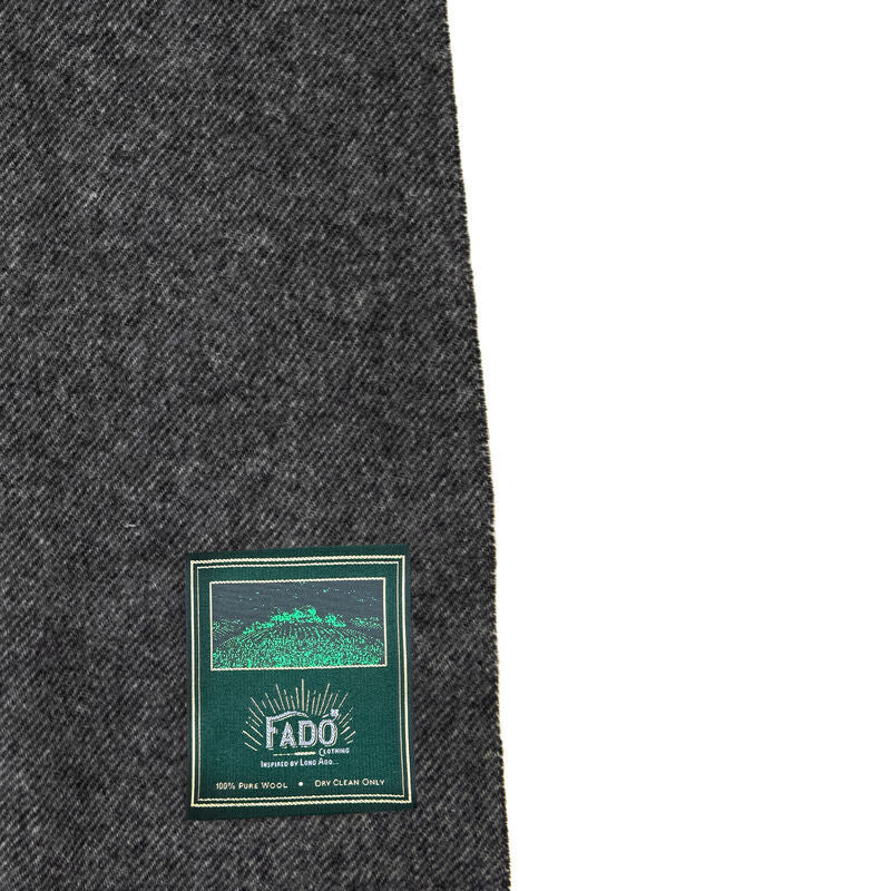 Mens Wool Scarf Blue & Grey - Image 3