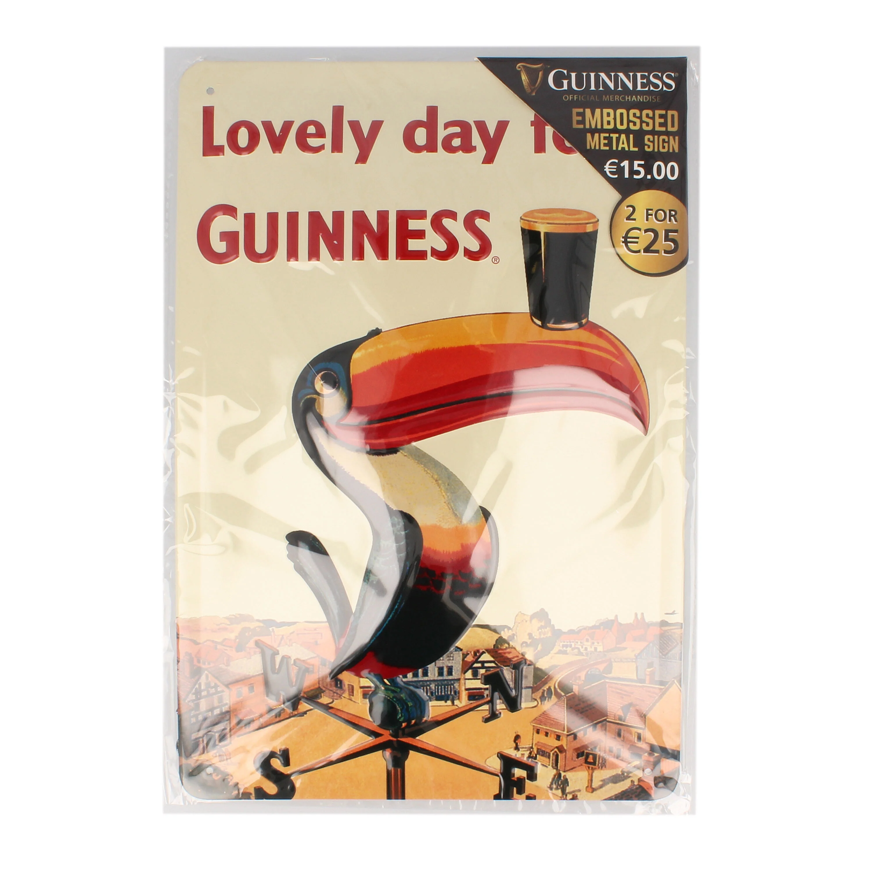 Metal Guinness Sign With Iconic Toucan - Image 2