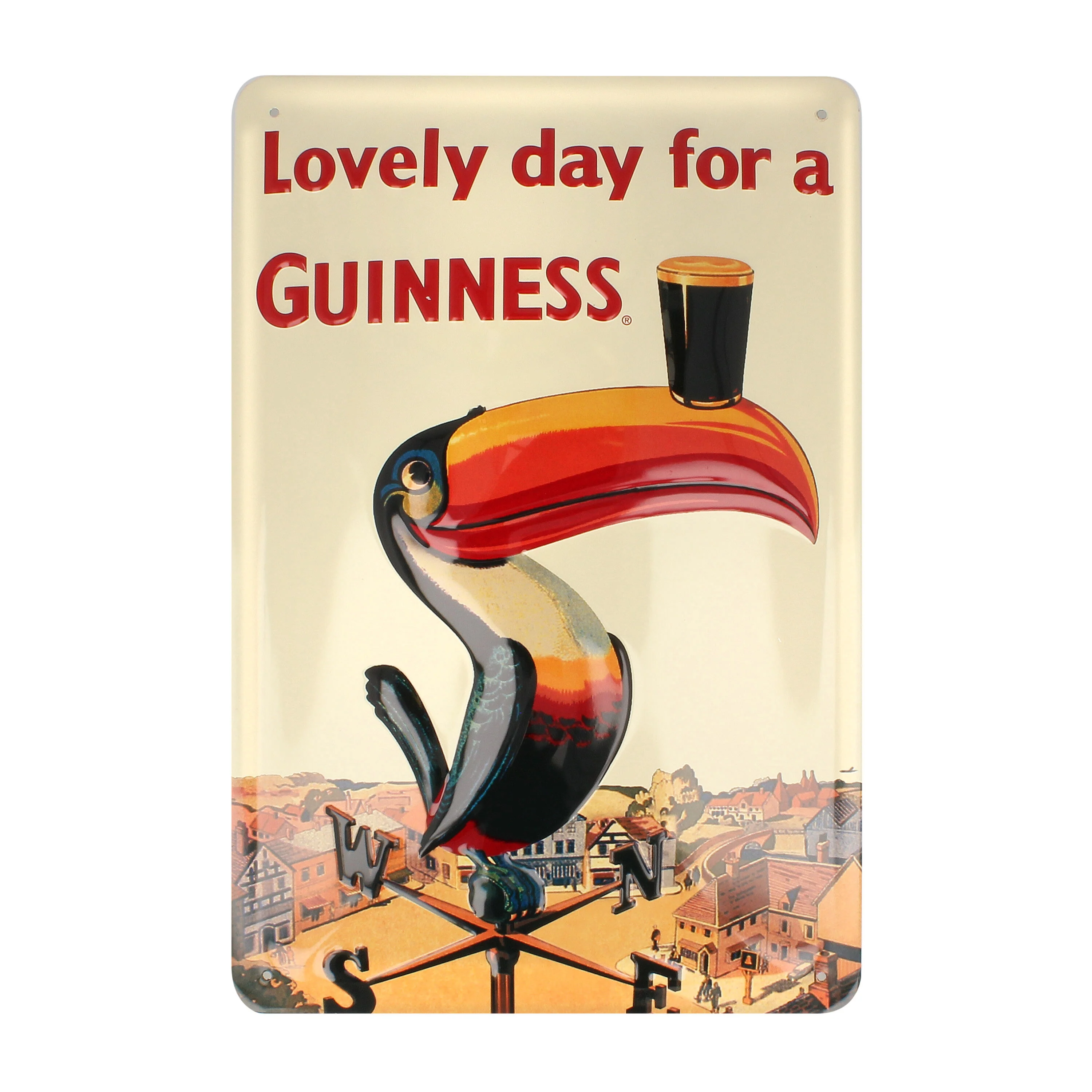 Metal Guinness Sign With Iconic Toucan - Image 3