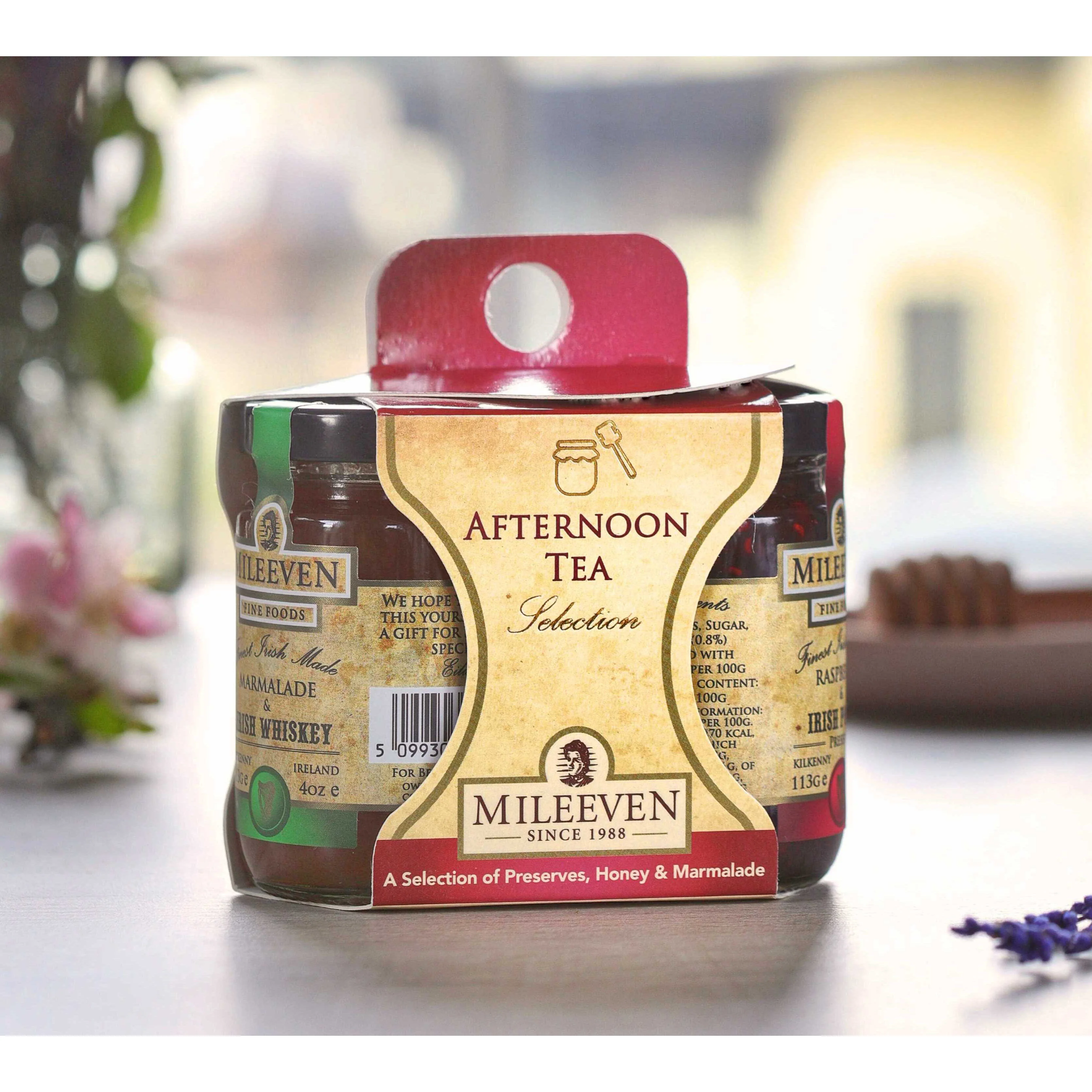 Mileeven Irish Afternoon Tea Selection Of Preserves Honey & Marmalade 3 Pack