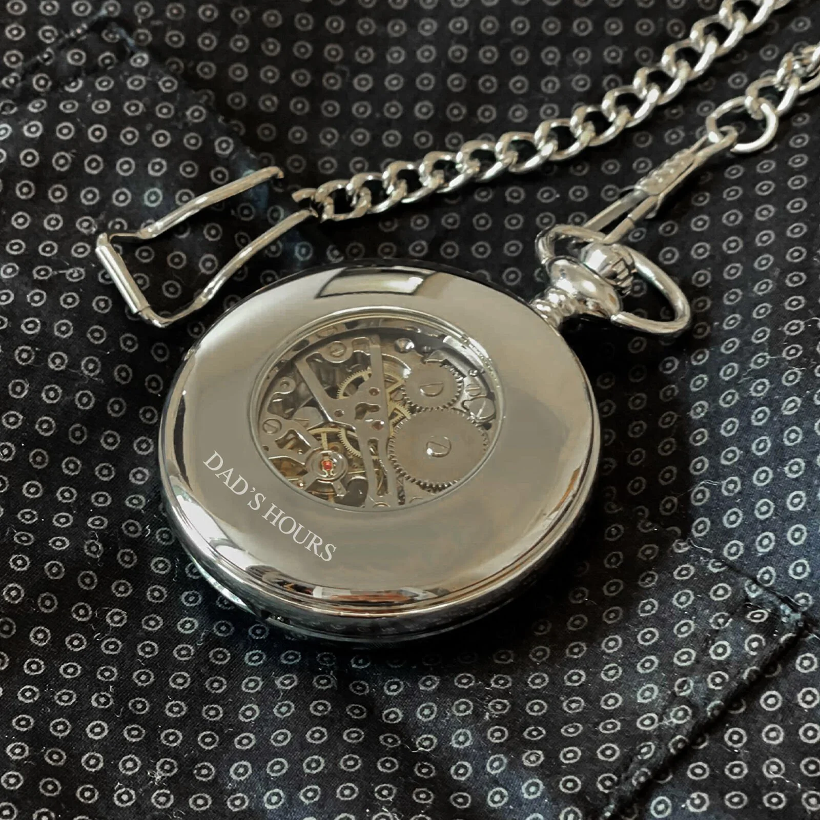 Mullingar Pewter Pocket Watch With Trinity Knot Design & Celtic Border - Image 2