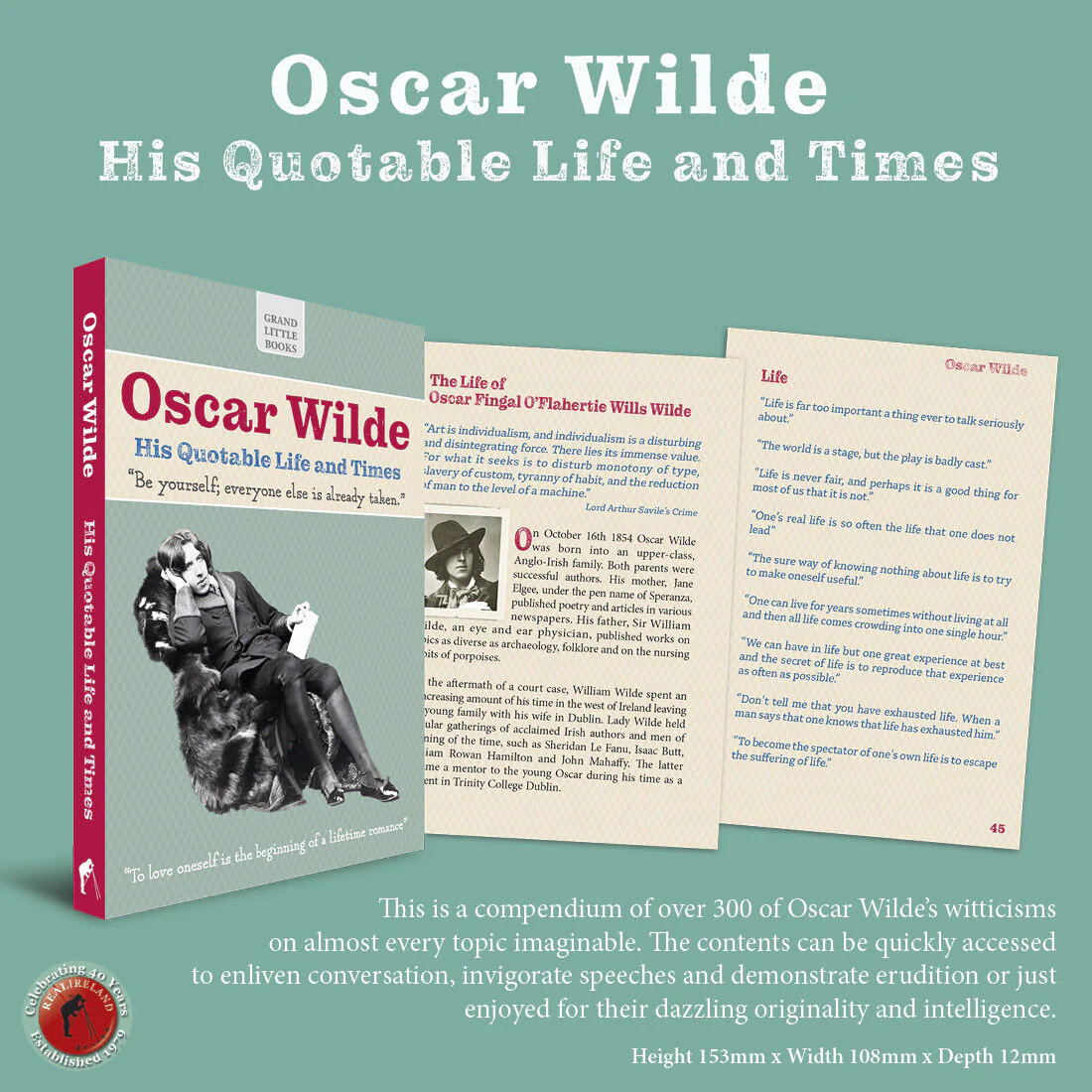 Oscar Wilde – His Quotable Life & Times – Grand Little Books - Image 2