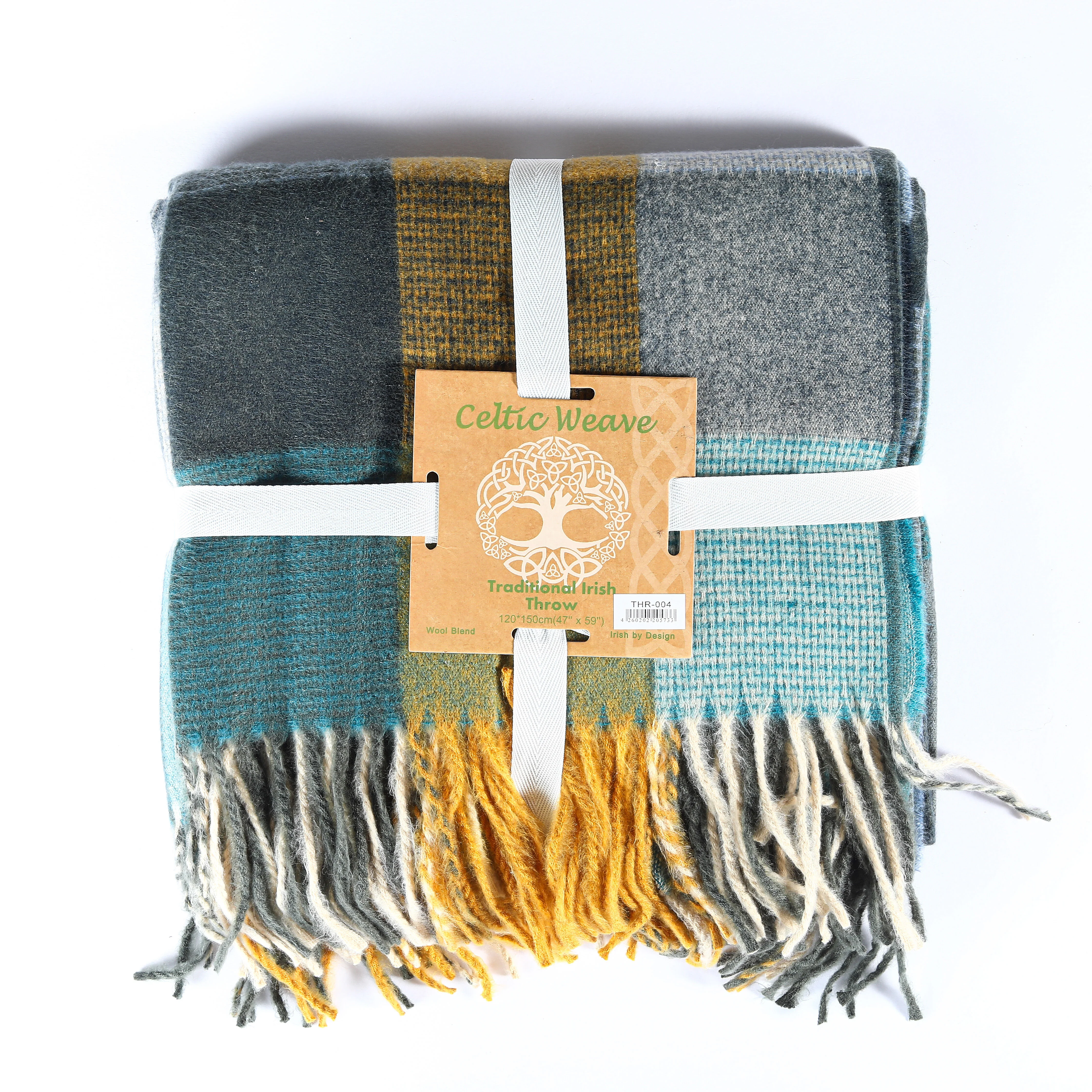 Patchwork Throw Teal