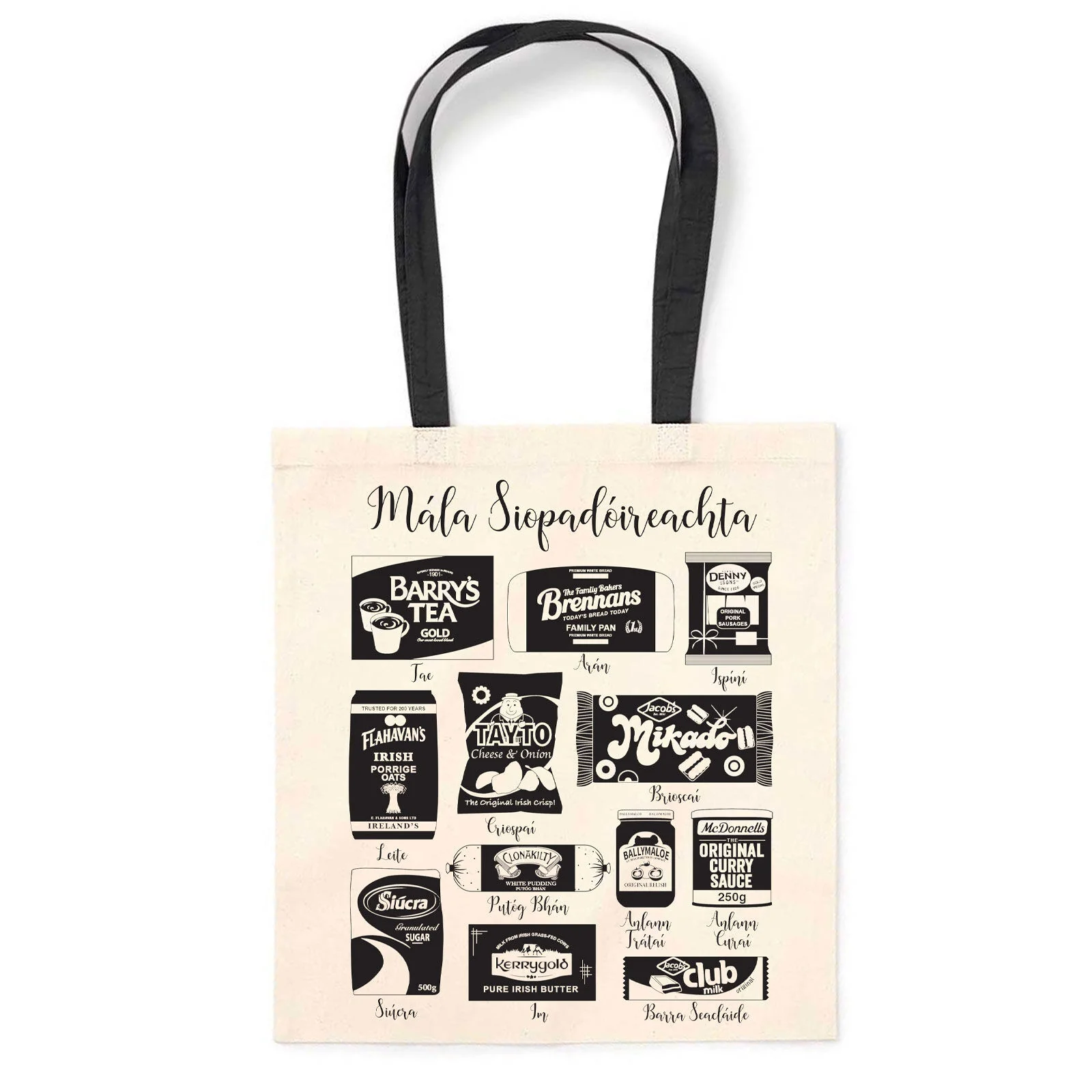 Prints Of Ireland Irish Groceries Tote Bag