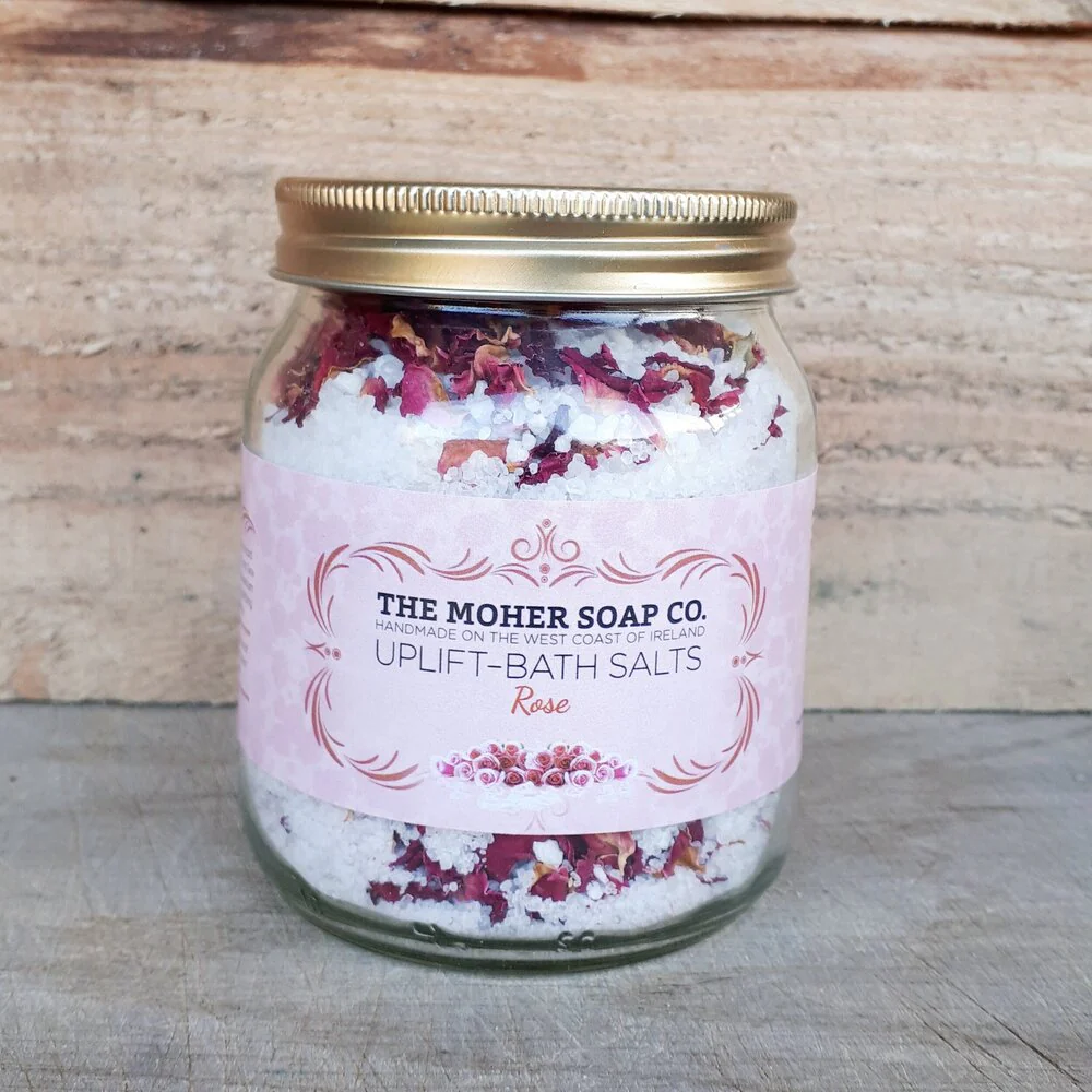 Rose Bath Salts Jar 320g - Image 2