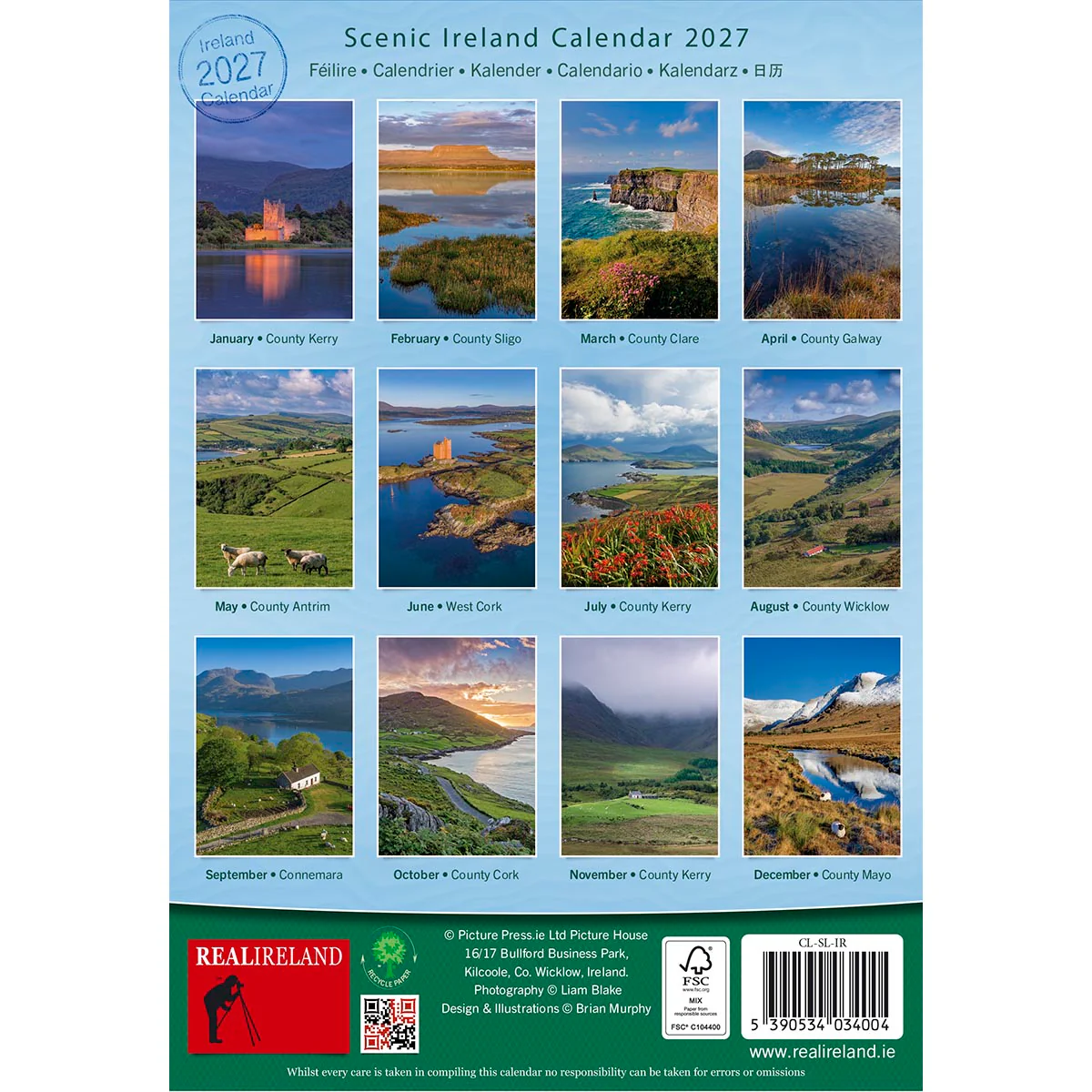 Scenic Ireland Slim Calendar 2027 - Image 3