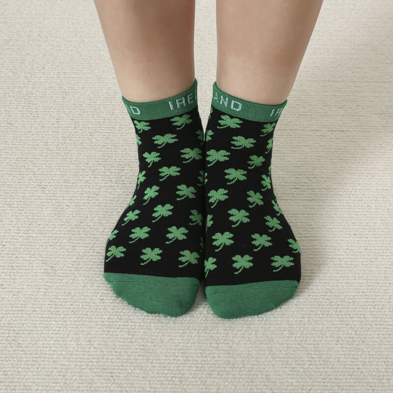 Shamrock Ankle Socks With Ireland Trim 3 Pack - Image 4