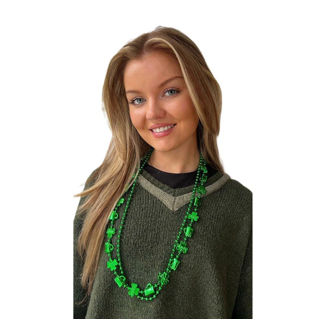 Shamrock Beaded Necklace Set of 2 - Image 2