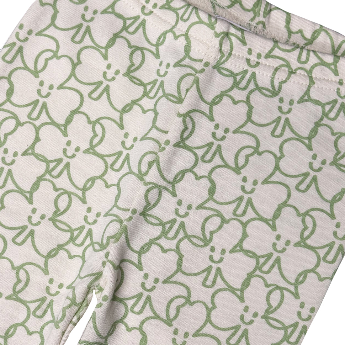 Shamrock Cream All Over Print Baby Leggings - Image 2