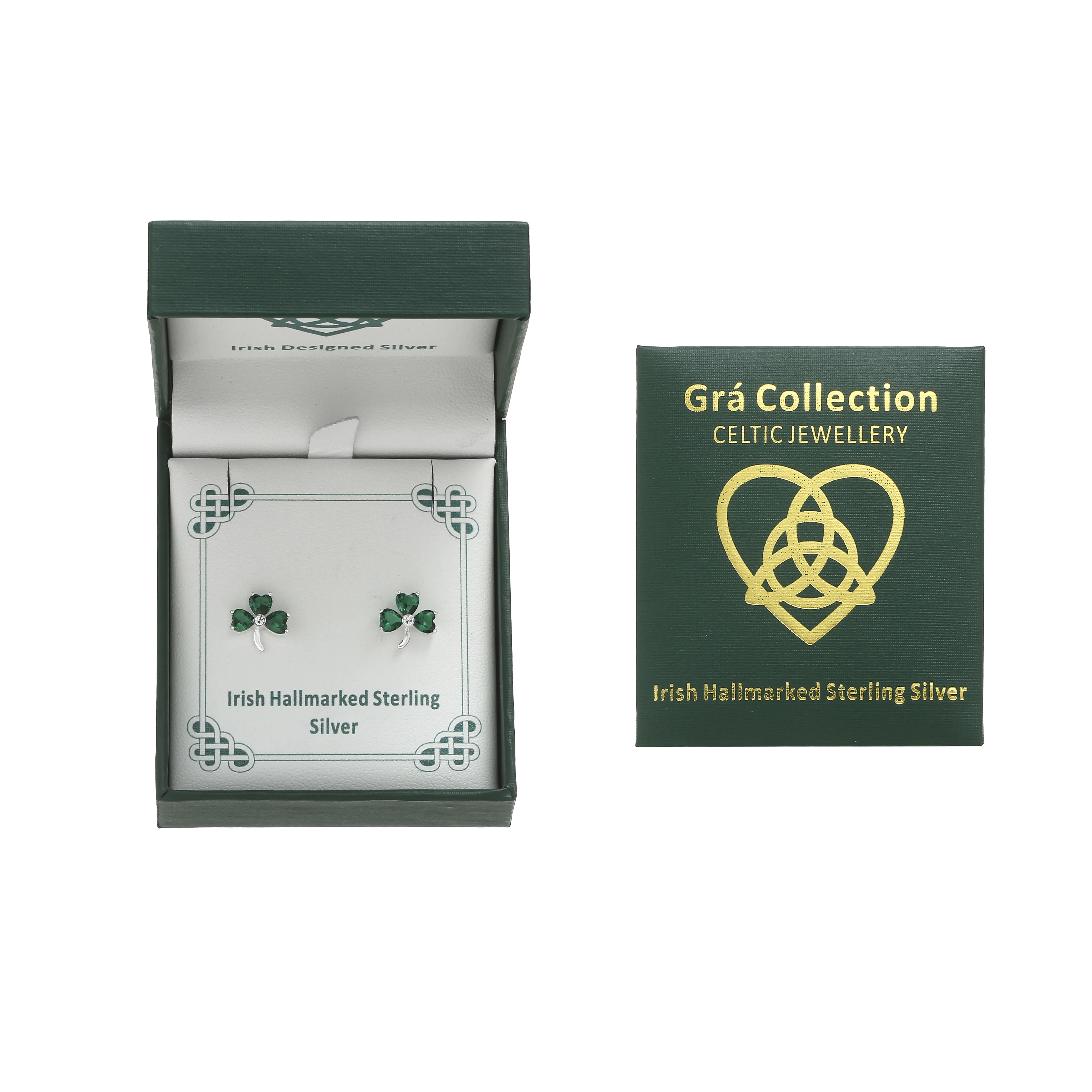 Shamrock Earring Sterling Silver - Image 4