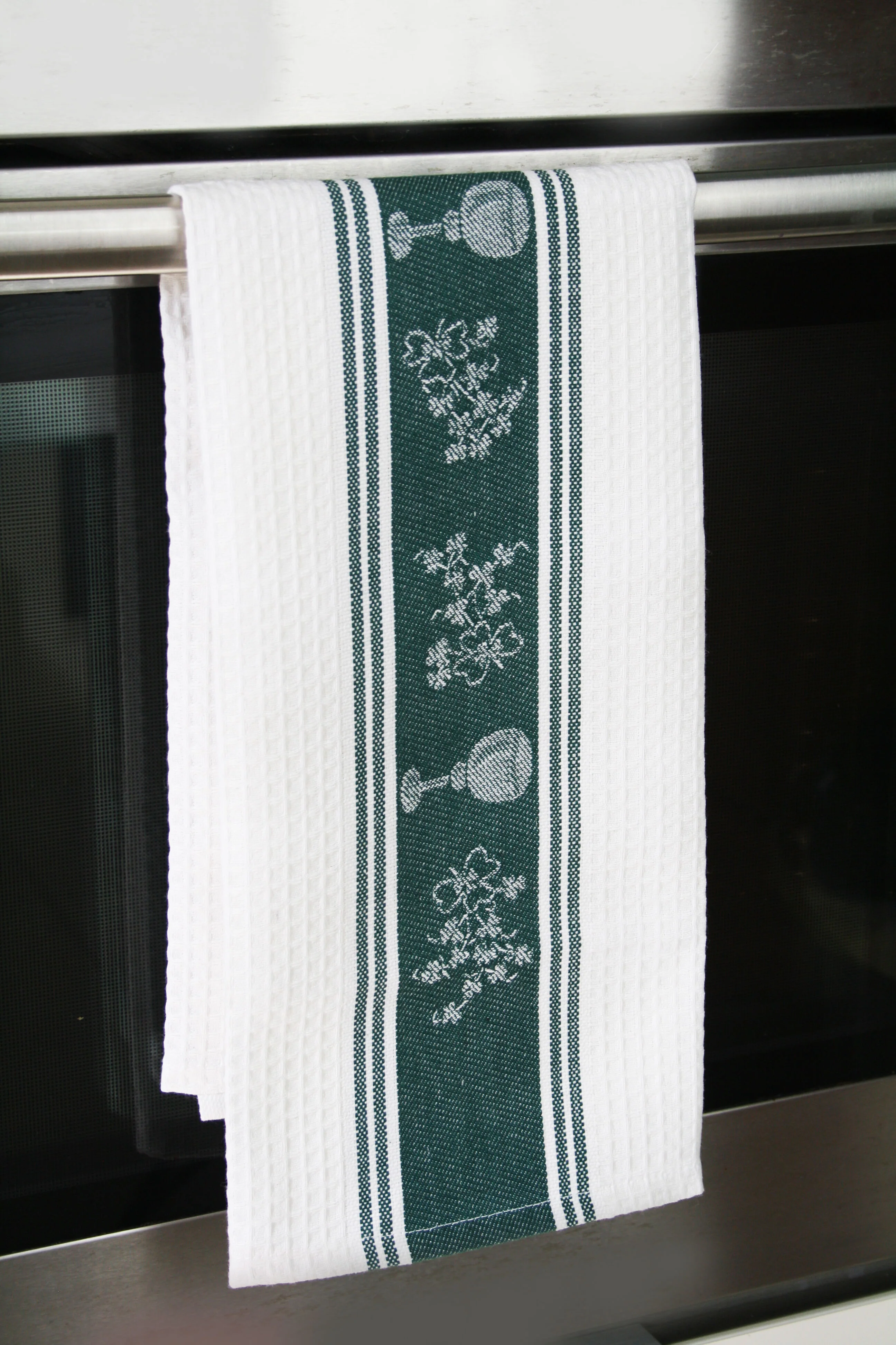 Shamrock Embroidered Waffle Tea Towel (2 Pack) - Image 2