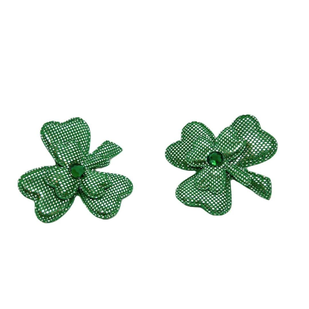 Shamrock Hair Clips Set Of 2 - Image 3