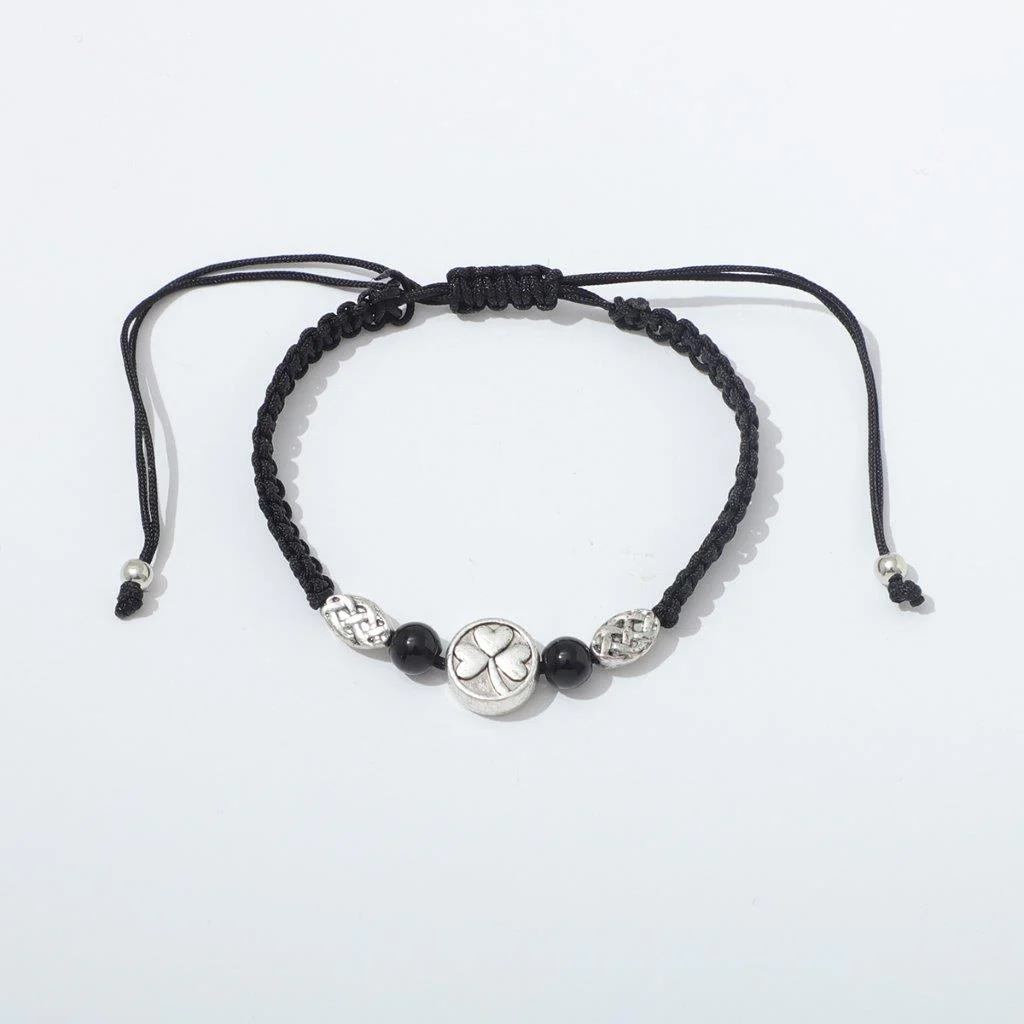 Shamrock Semi Precious Hematite Bracelet