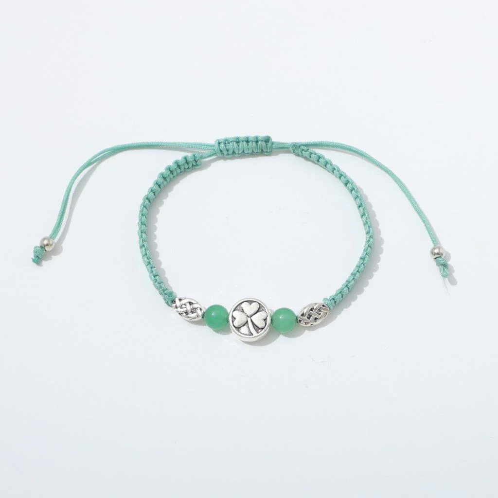 Shamrock Semi Precious Jade Bracelet