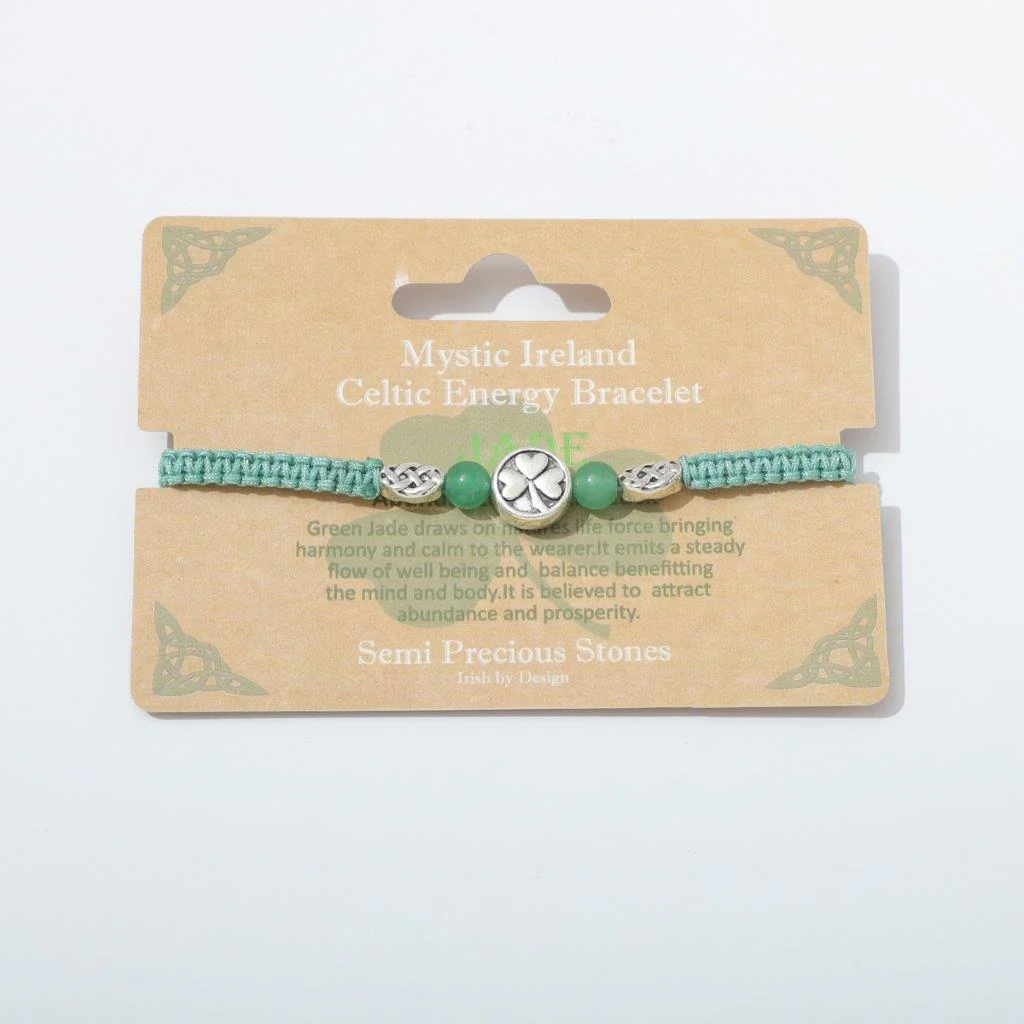 Shamrock Semi Precious Jade Bracelet - Image 2