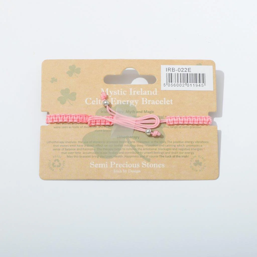 Shamrock Semi Precious Rose Quartz Bracelet - Image 3